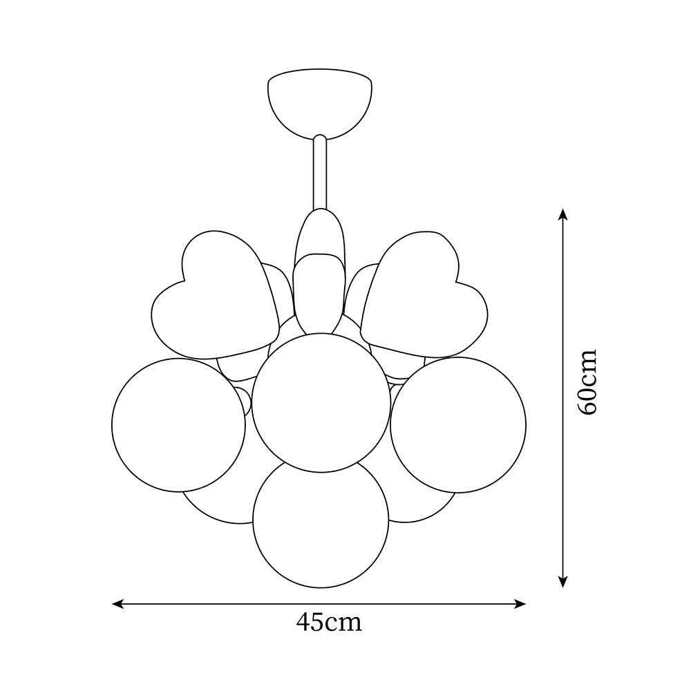 Lámpara Infantil de Araña con 4 y 6 Lámparas - Diseño Encantador para Habitaciones de Princesa, Ideal para Techo Infantil 6