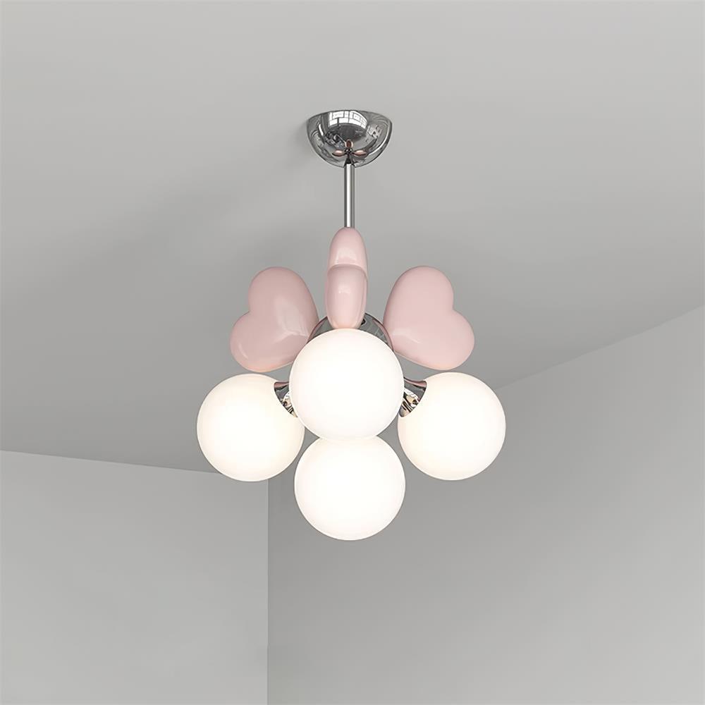 Lámpara Infantil de Araña con 4 y 6 Lámparas - Diseño Encantador para Habitaciones de Princesa, Ideal para Techo Infantil 9