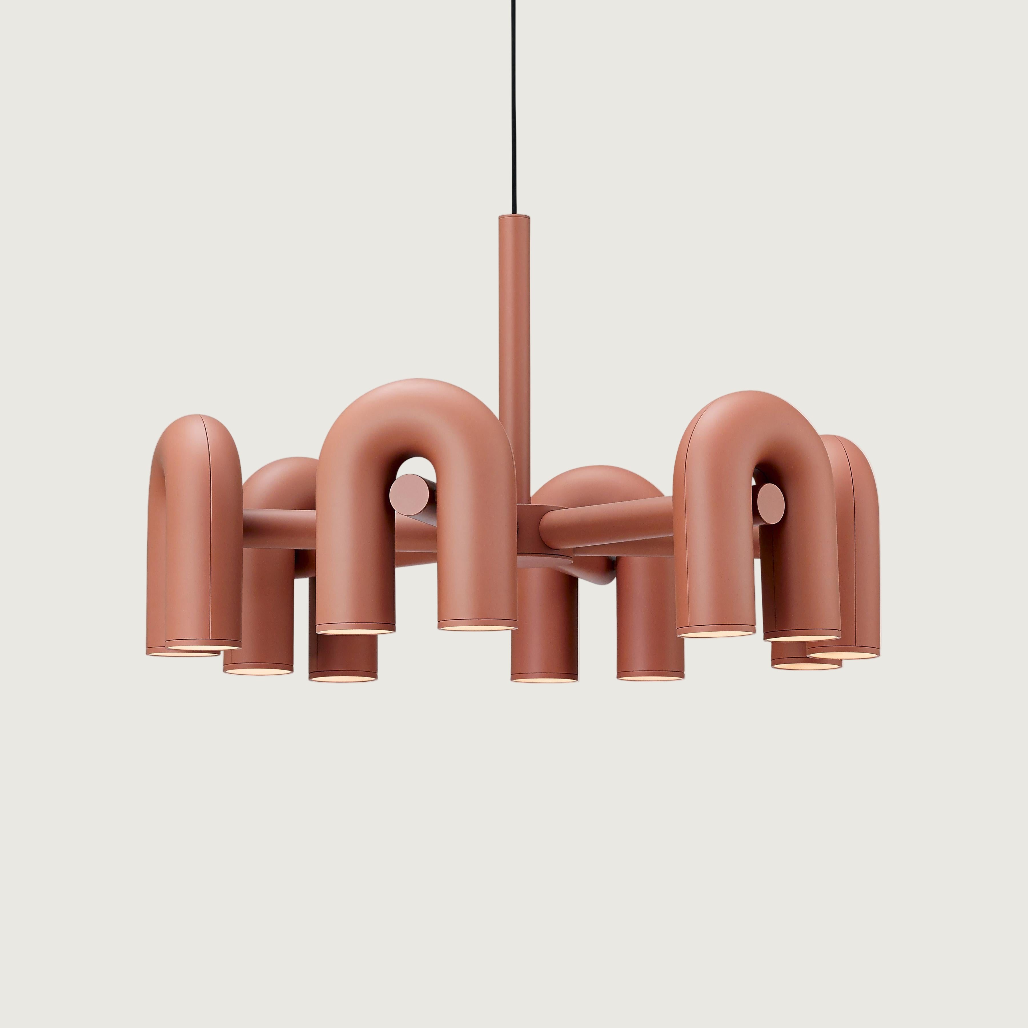 Lámpara de Araña Cirkus con Módulos U Ajustables - Diseño Moderno y Personalizable 12