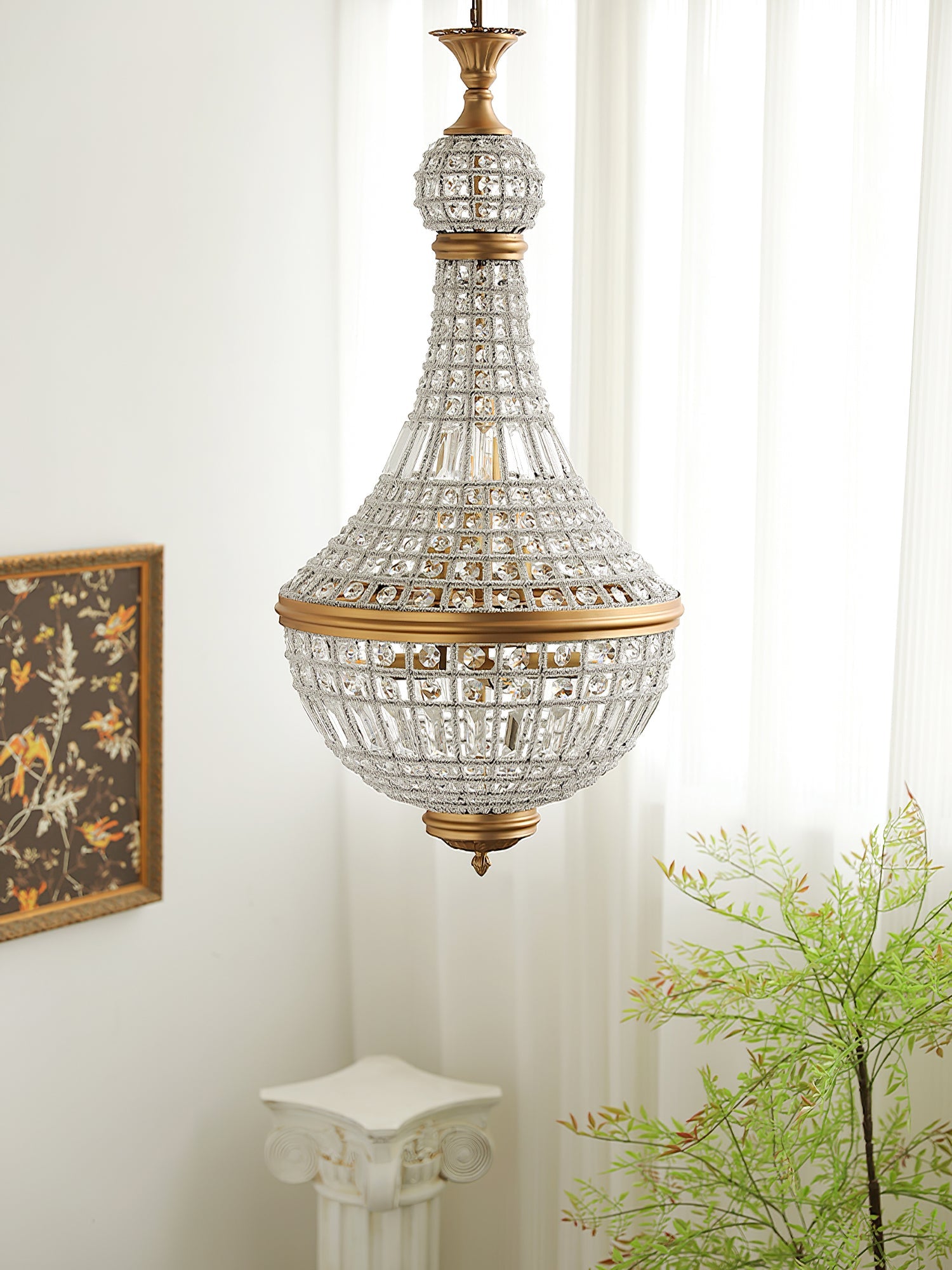 Lámpara de Araña Marrakech de Cristal y Metal – Elegante Diseño Clásico para Iluminación Interior 3