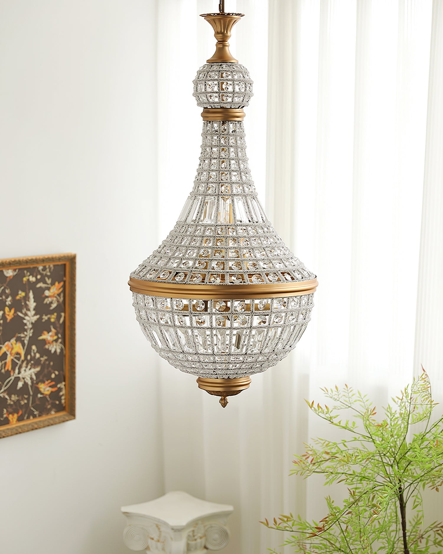 Lámpara de Araña Marrakech de Cristal y Metal – Elegante Diseño Clásico para Iluminación Interior 4
