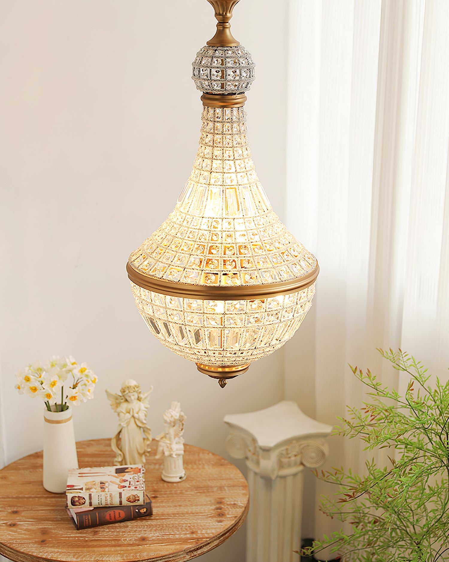 Lámpara de Araña Marrakech de Cristal y Metal – Elegante Diseño Clásico para Iluminación Interior 5