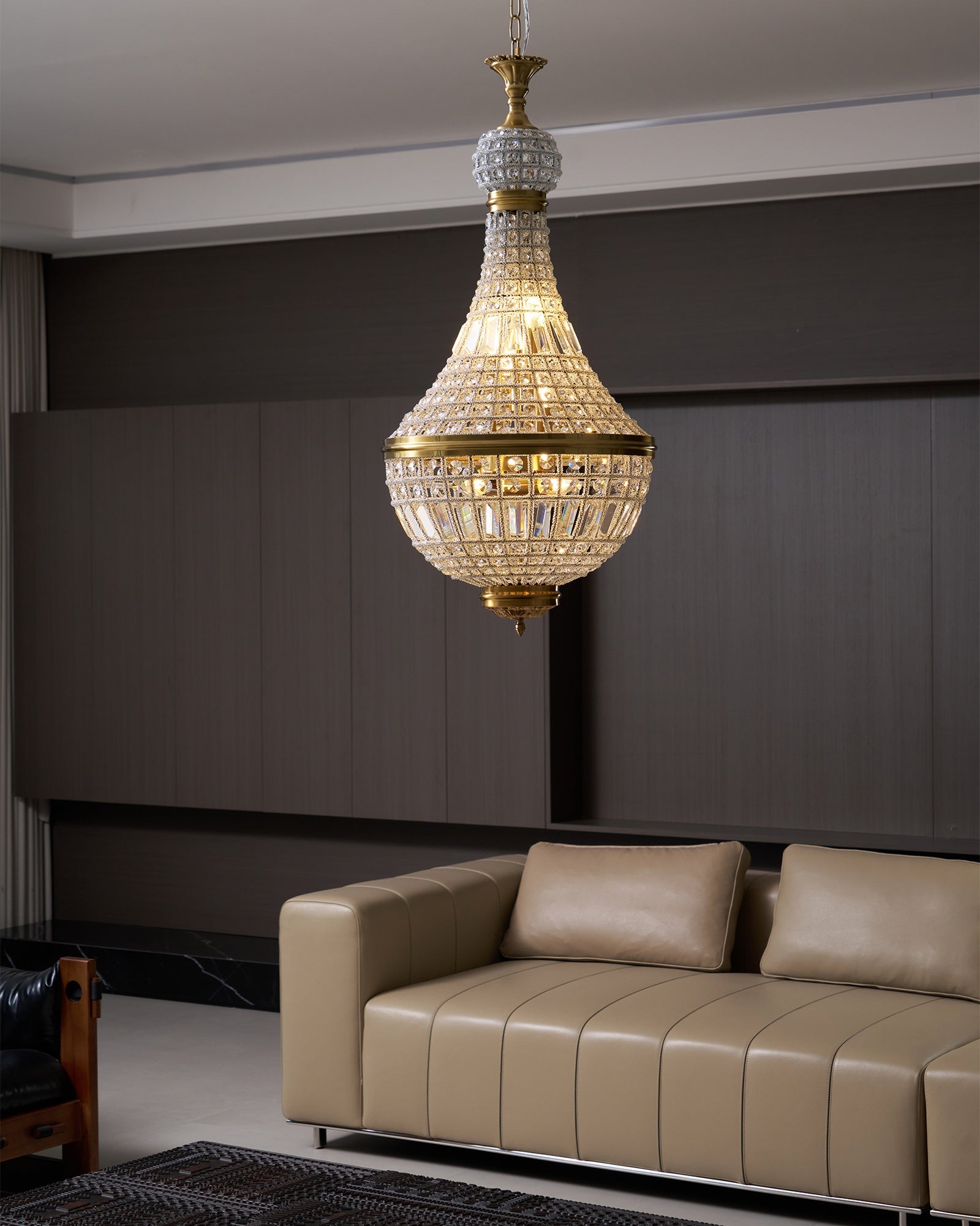 Lámpara de Araña Marrakech de Cristal y Metal – Elegante Diseño Clásico para Iluminación Interior 6