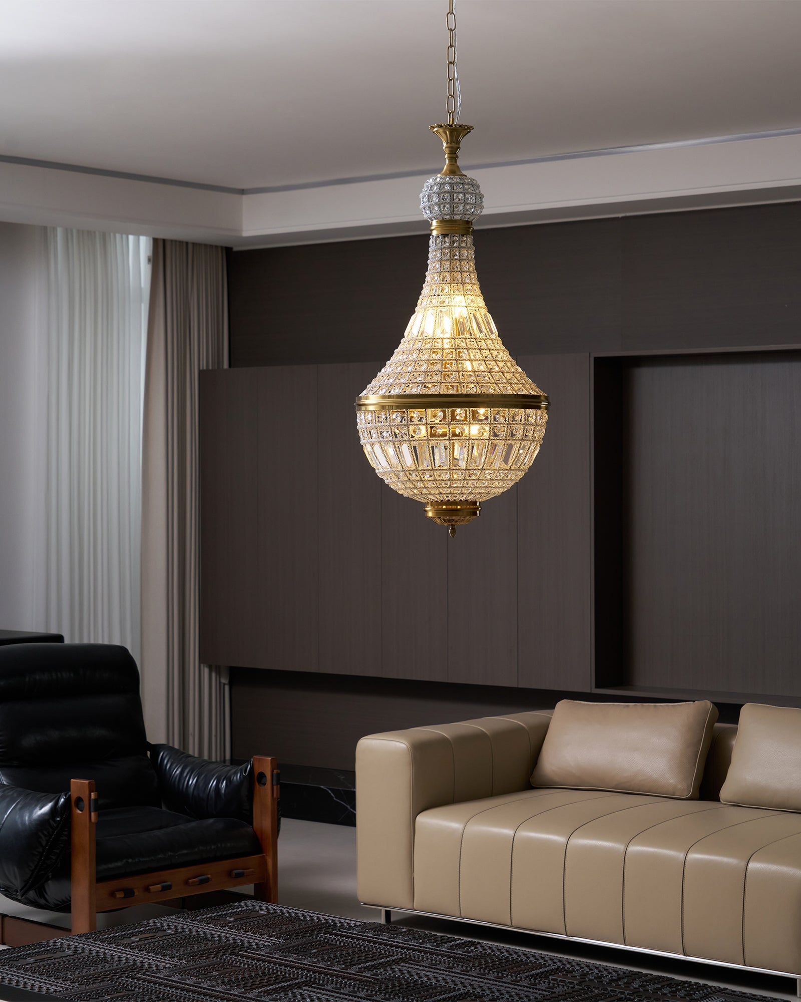 Lámpara de Araña Marrakech de Cristal y Metal – Elegante Diseño Clásico para Iluminación Interior 8