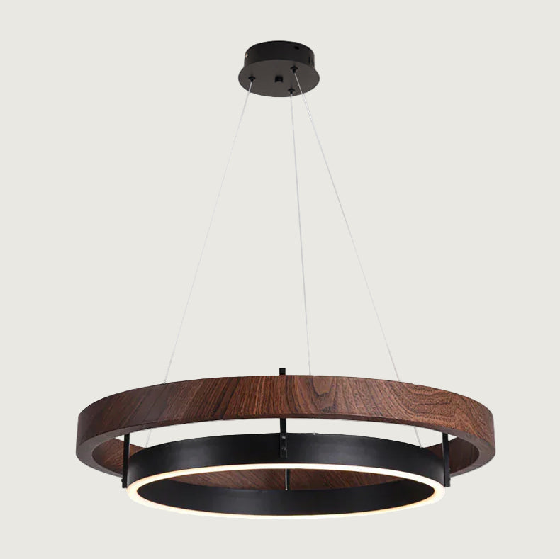 Lámpara de Araña Moderna de Dos Anillos con Luz LED Integrada – Elegante y Versátil 10