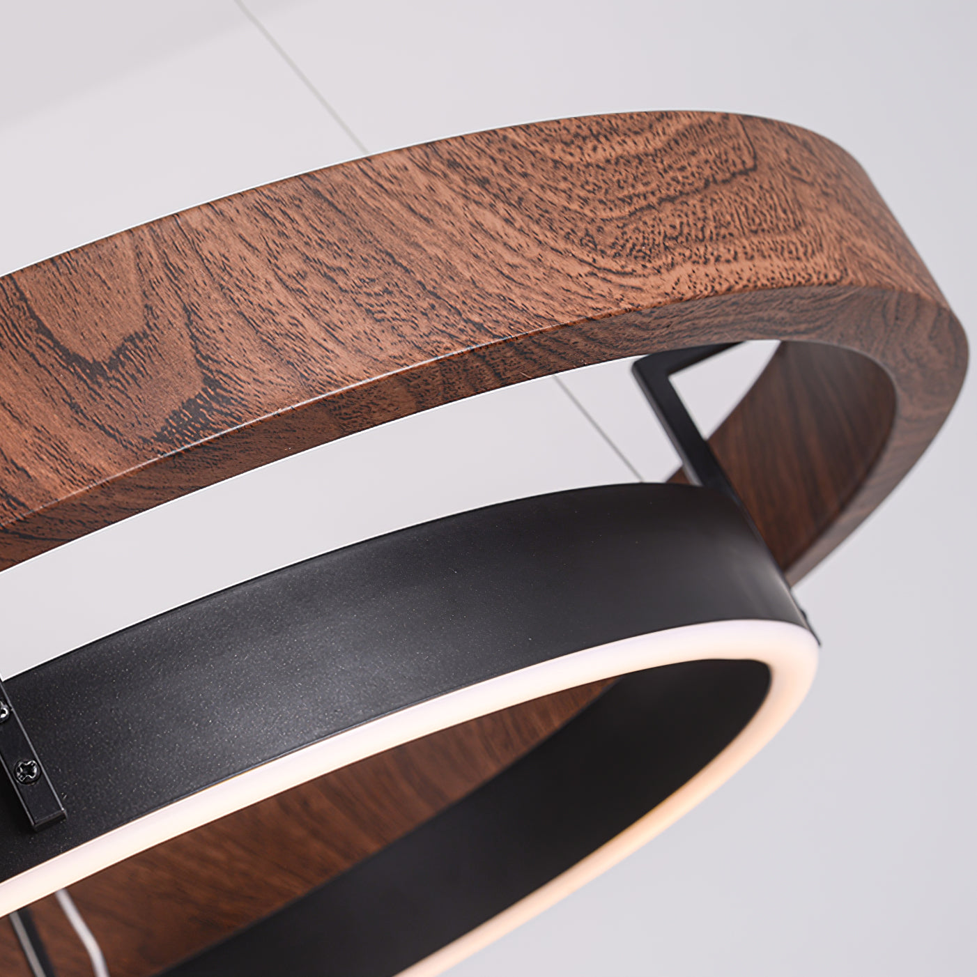 Lámpara de Araña Moderna de Dos Anillos con Luz LED Integrada – Elegante y Versátil 4