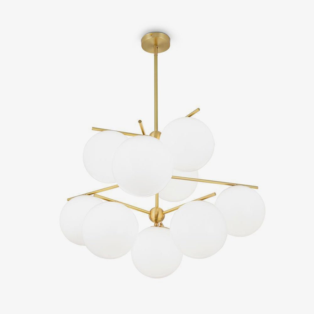 Lámpara de Araña Moderna de Esfera y Tallo con Altura Ajustable – Diseño Elegante para Interiores 1