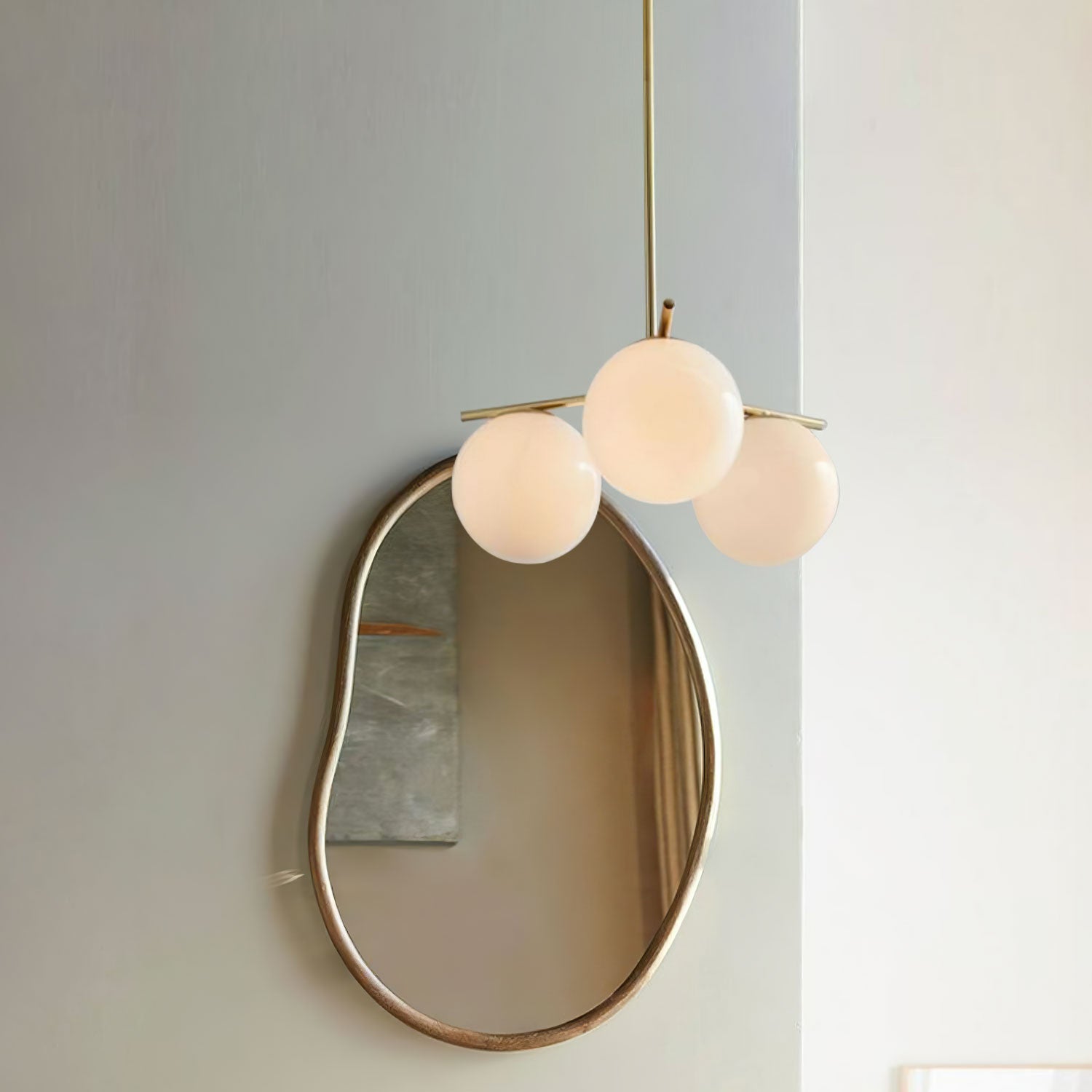 Lámpara de Araña Moderna de Esfera y Tallo con Altura Ajustable – Diseño Elegante para Interiores 4