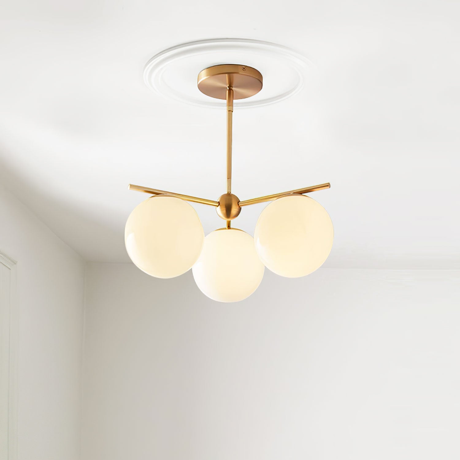 Lámpara de Araña Moderna de Esfera y Tallo con Altura Ajustable – Diseño Elegante para Interiores 5