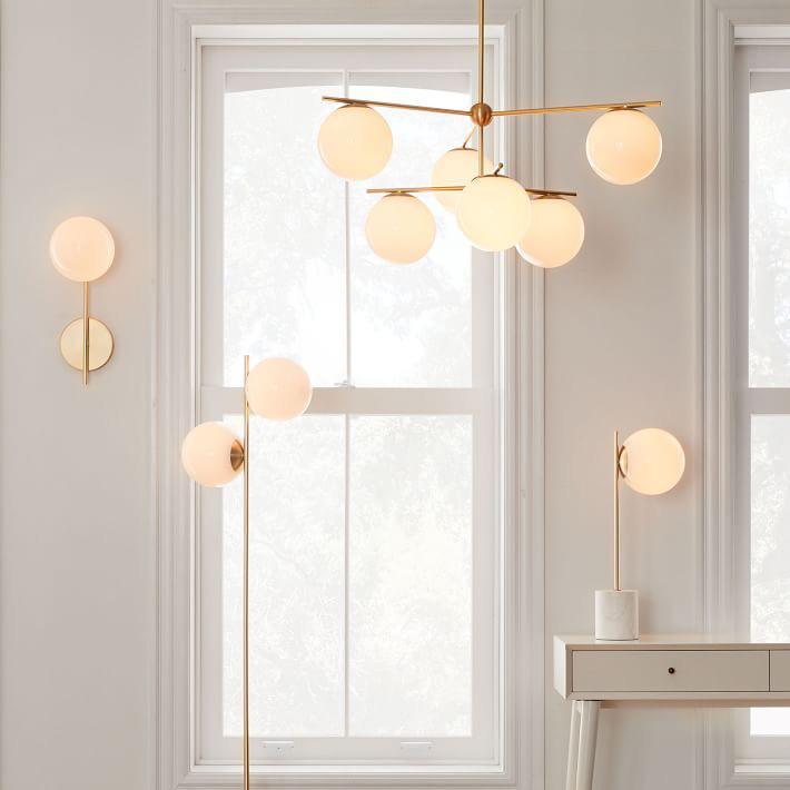 Lámpara de Araña Moderna de Esfera y Tallo con Altura Ajustable – Diseño Elegante para Interiores 6