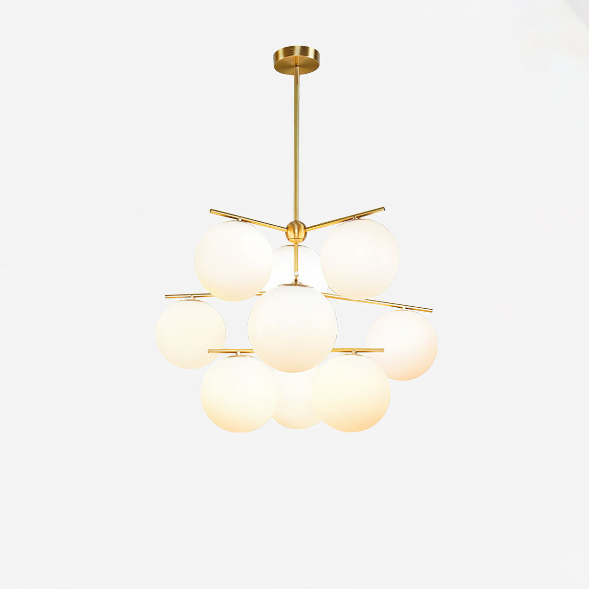 Lámpara de Araña Moderna de Esfera y Tallo con Altura Ajustable – Diseño Elegante para Interiores 9