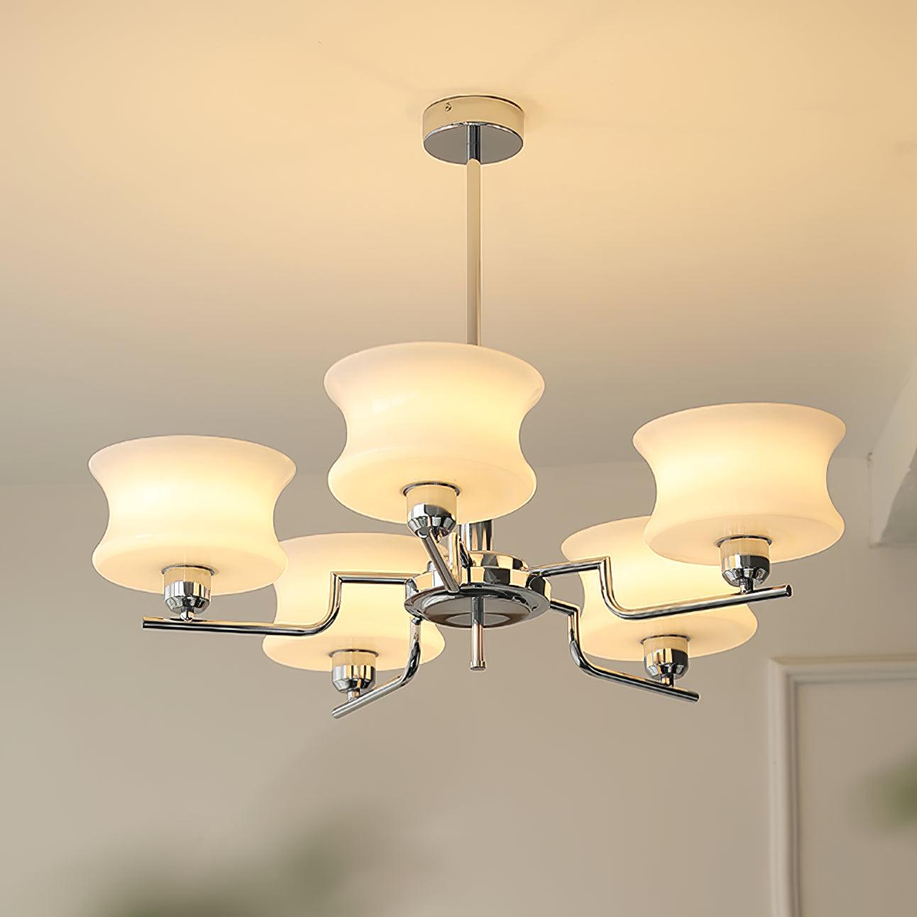 Lámpara de Araña Vintage de 3 y 5 Luces en Oro Natural para Interior 4