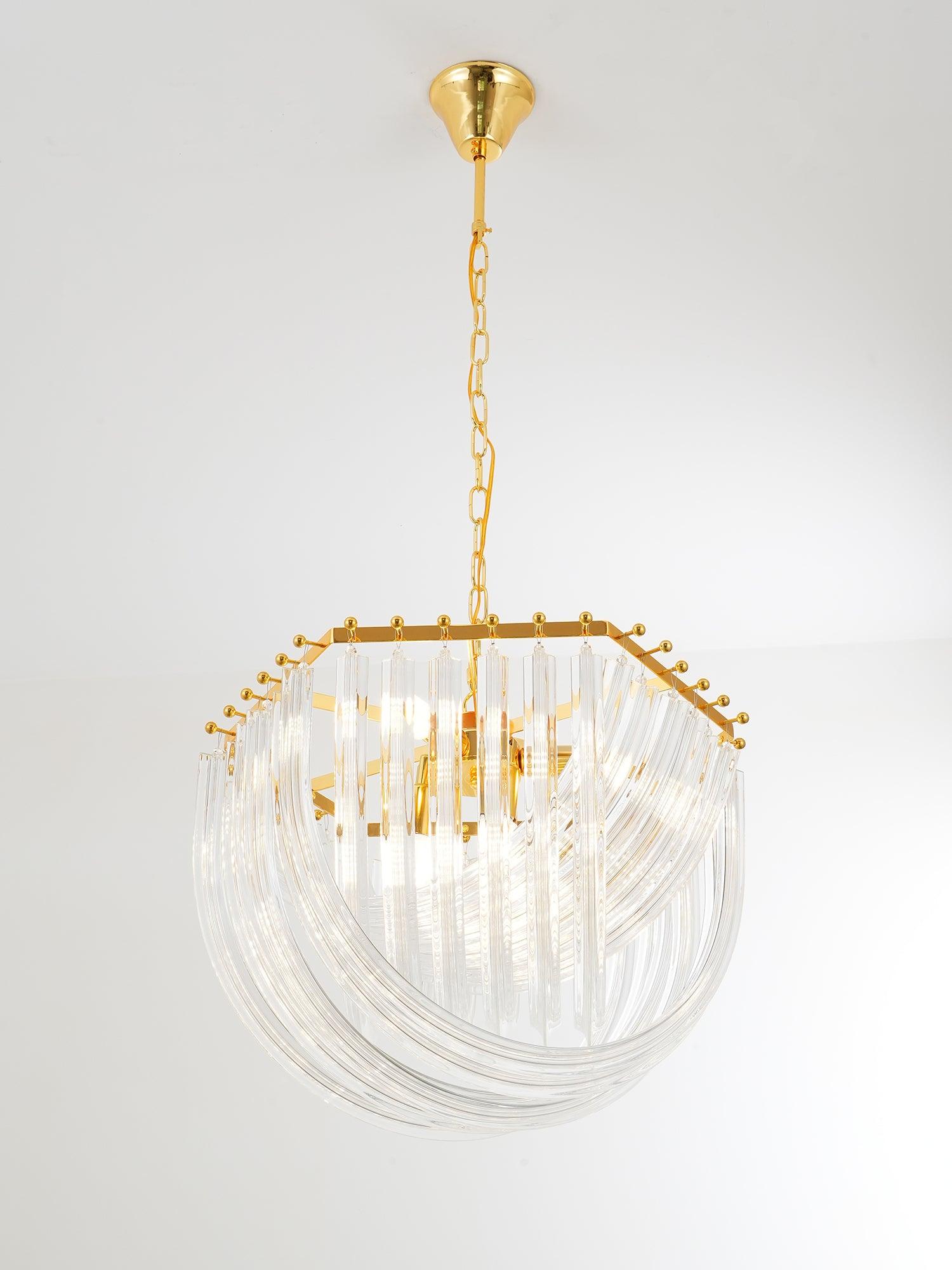 Lámpara de Araña de Estilo Mid-Century en Vidrio Murano – Varias Tamaños Disponibles 7