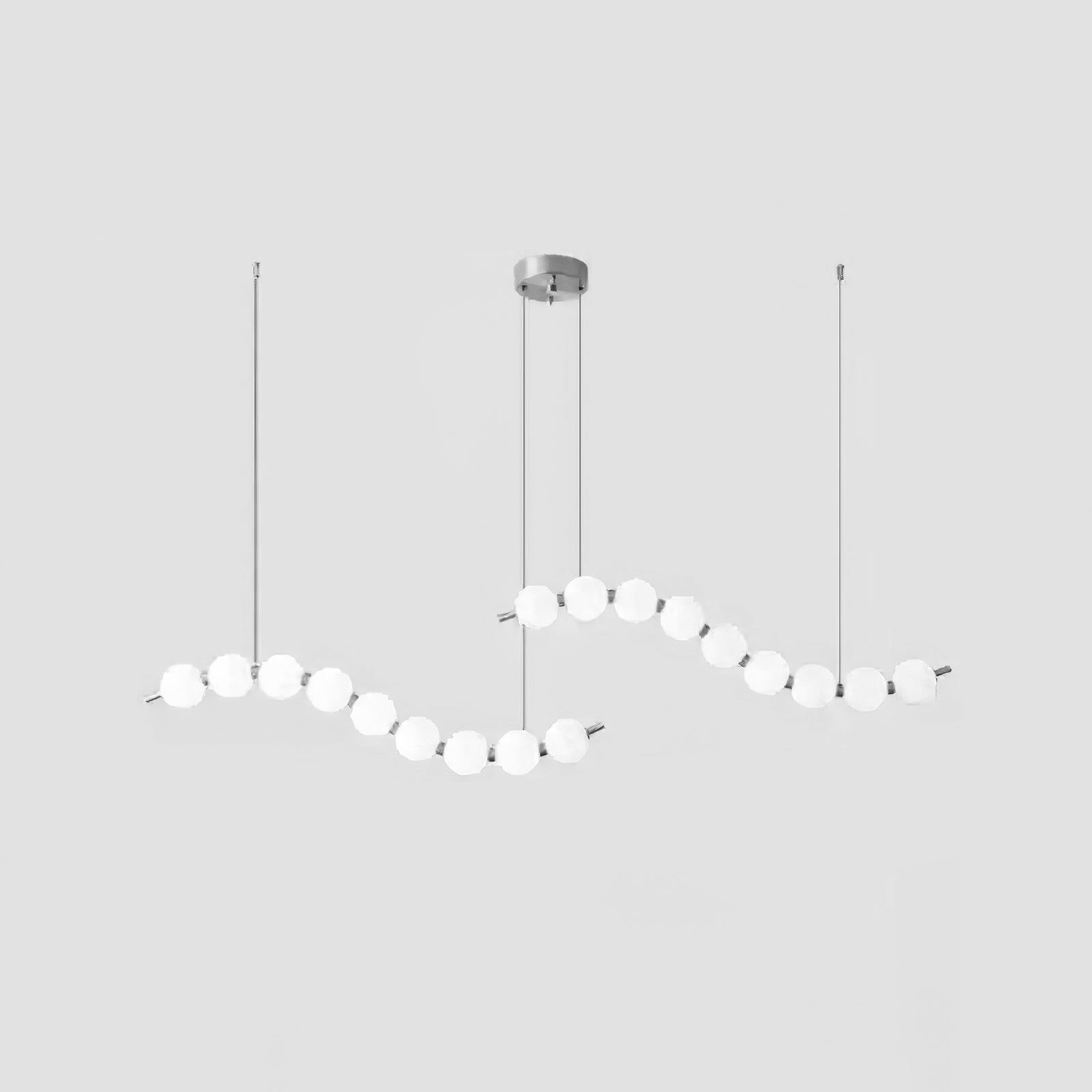 Lámpara de Araña de Perlas Acrílicas con Base de Latón y Luz Regulable – Diseño Elegante para Iluminar Tu Espacio 14