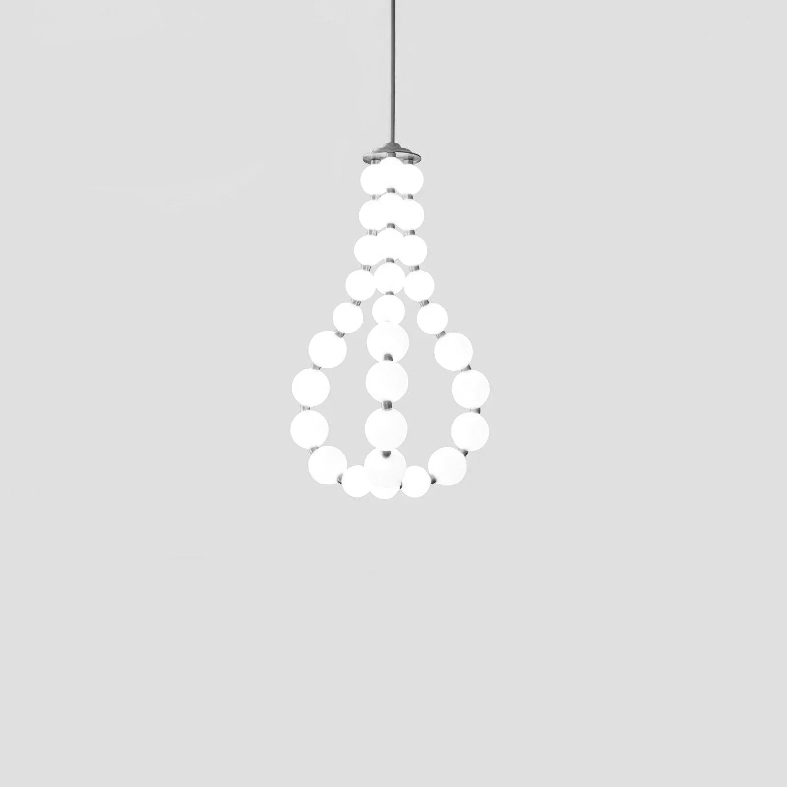 Lámpara de Araña de Perlas Acrílicas con Base de Latón y Luz Regulable – Diseño Elegante para Iluminar Tu Espacio 28