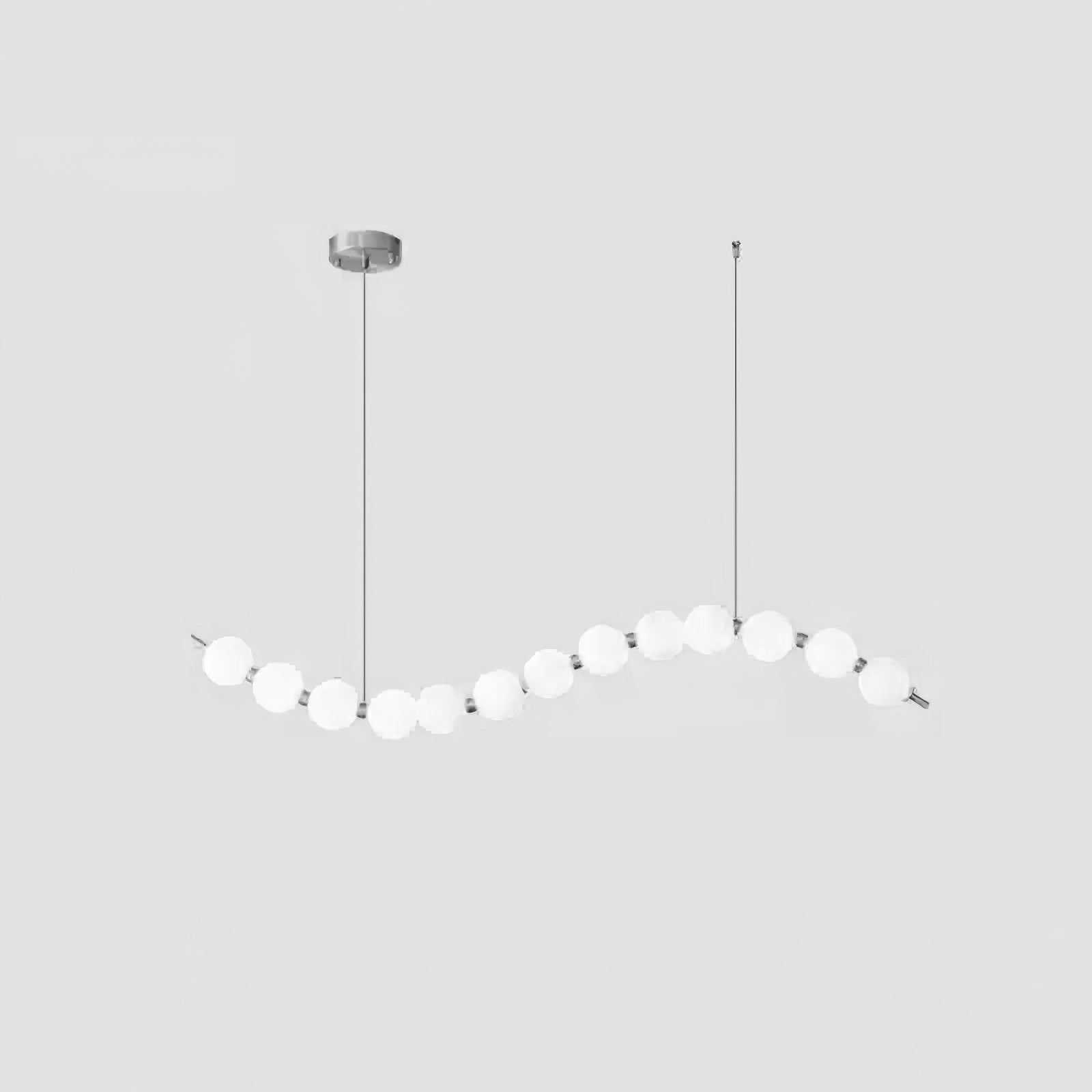 Lámpara de Araña de Perlas Acrílicas con Base de Latón y Luz Regulable – Diseño Elegante para Iluminar Tu Espacio 33