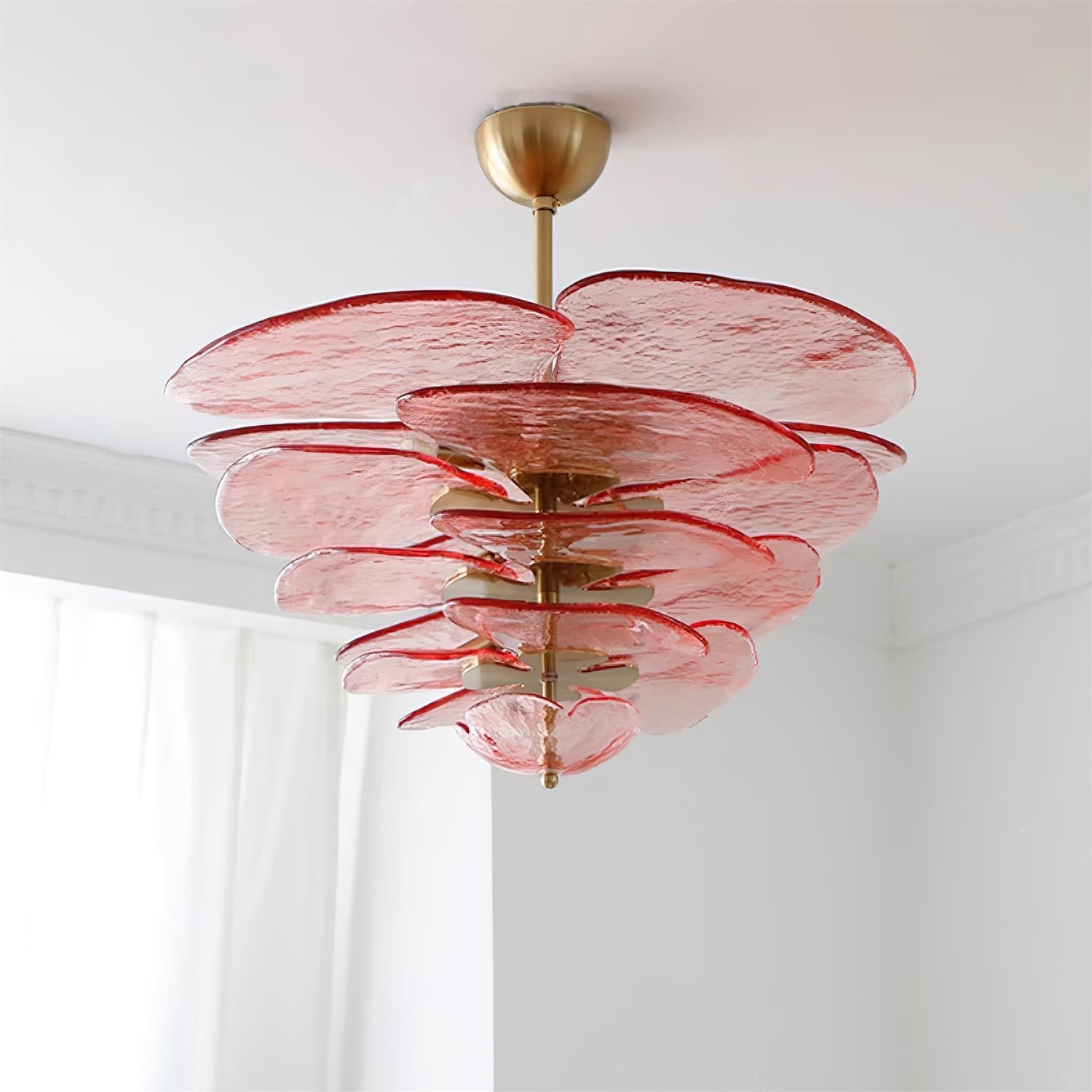 Lámpara de Cristal Lilypad – Elegante Araña de Vidrio para Iluminación Interior 2