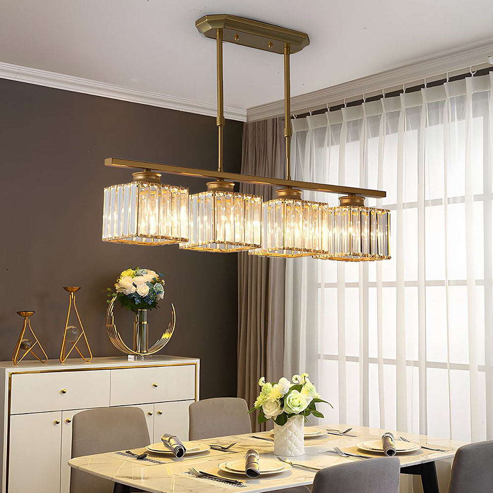 Lámpara de Isla de Vidrio de Diseño Nórdico con Múltiples Cabezas – Elegante Chandelier para Comedor y Sala 13