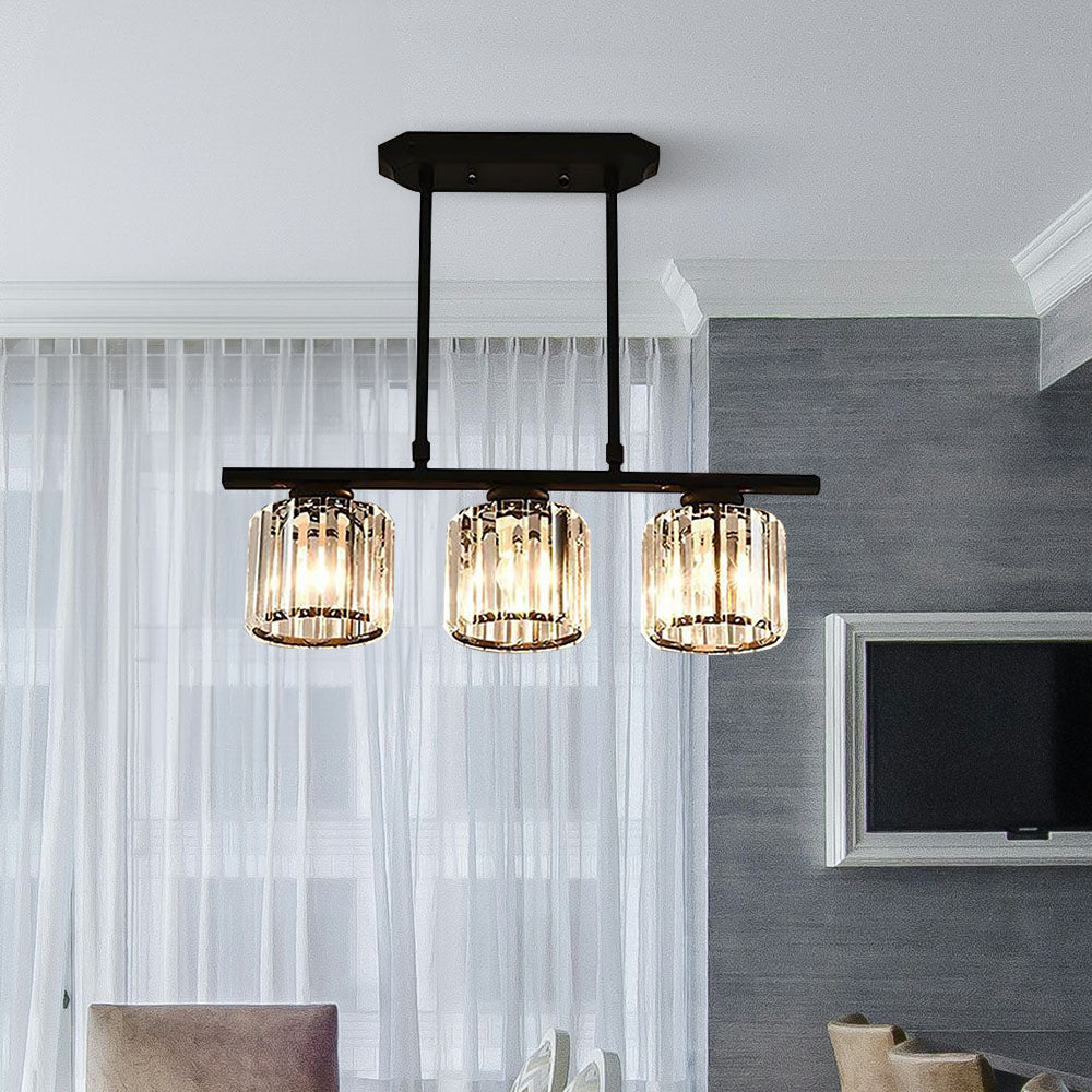 Lámpara de Isla de Vidrio de Diseño Nórdico con Múltiples Cabezas – Elegante Chandelier para Comedor y Sala 8