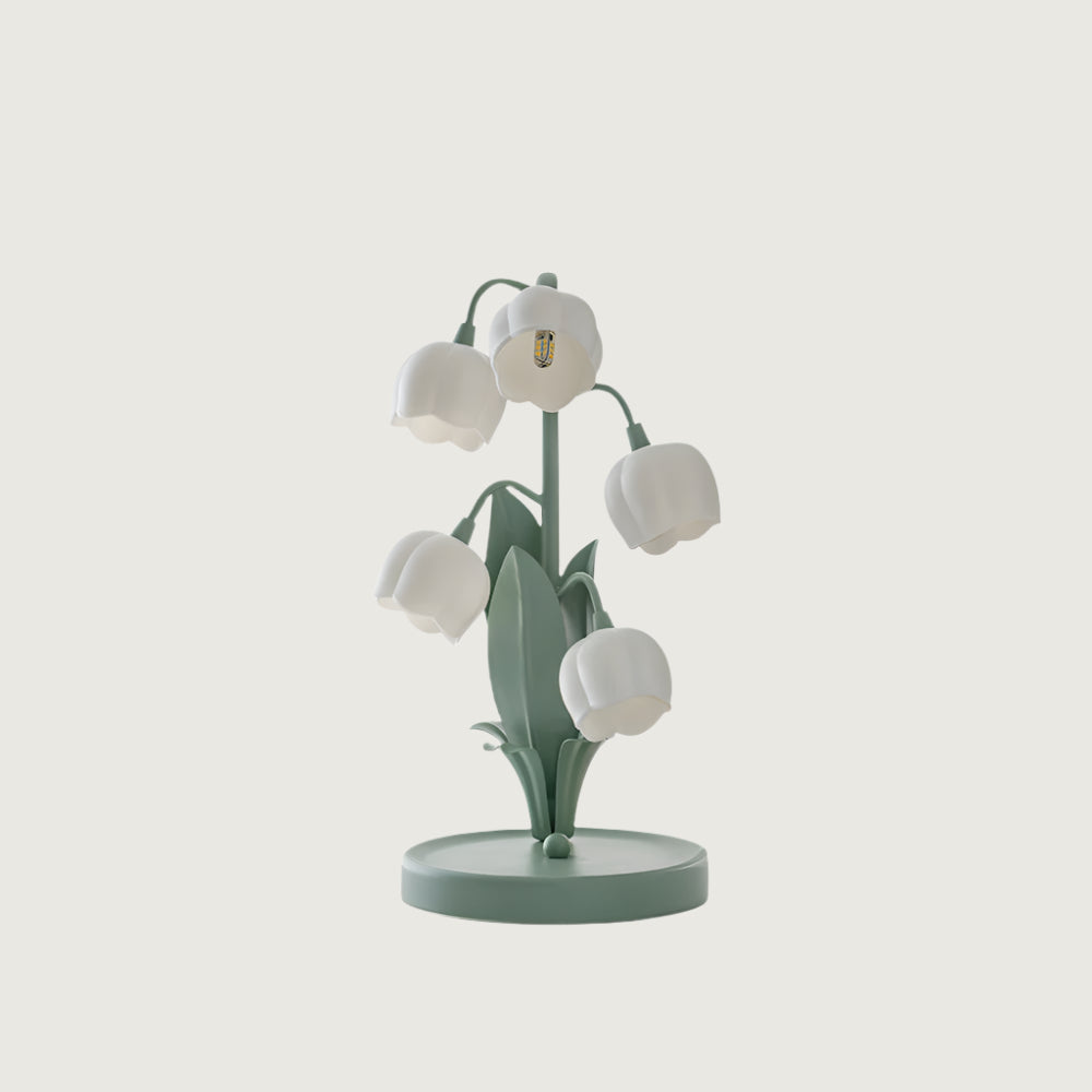 Lámpara de Mesa Bell Orchid con Diseño de Orquídea – Metal y Pantalla de PC, Ideal para Decoración Interior 1