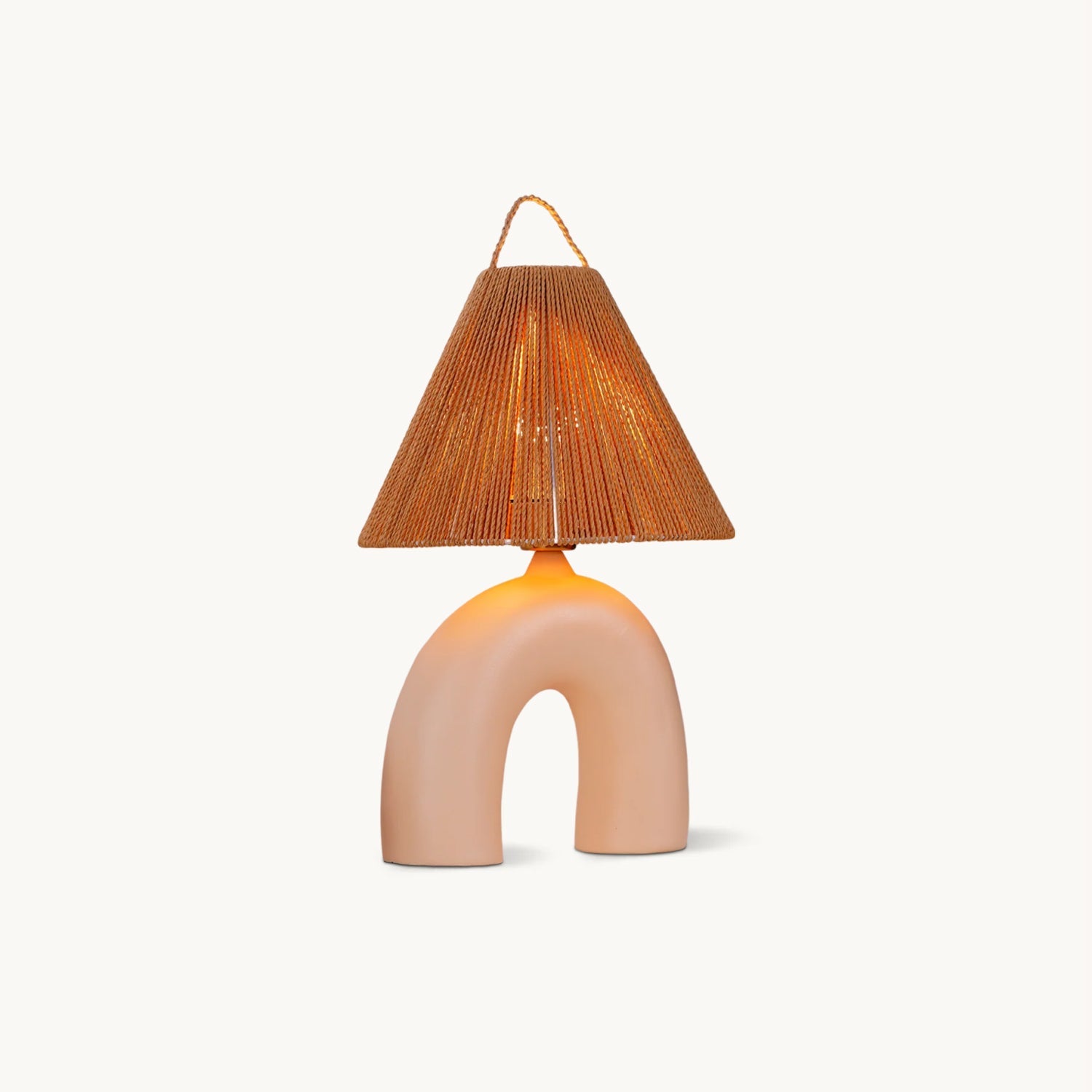 Lámpara de Mesa Cerámica Volta con Diseño Artesanal – Estilo Campestre, 34cm de Diámetro 1