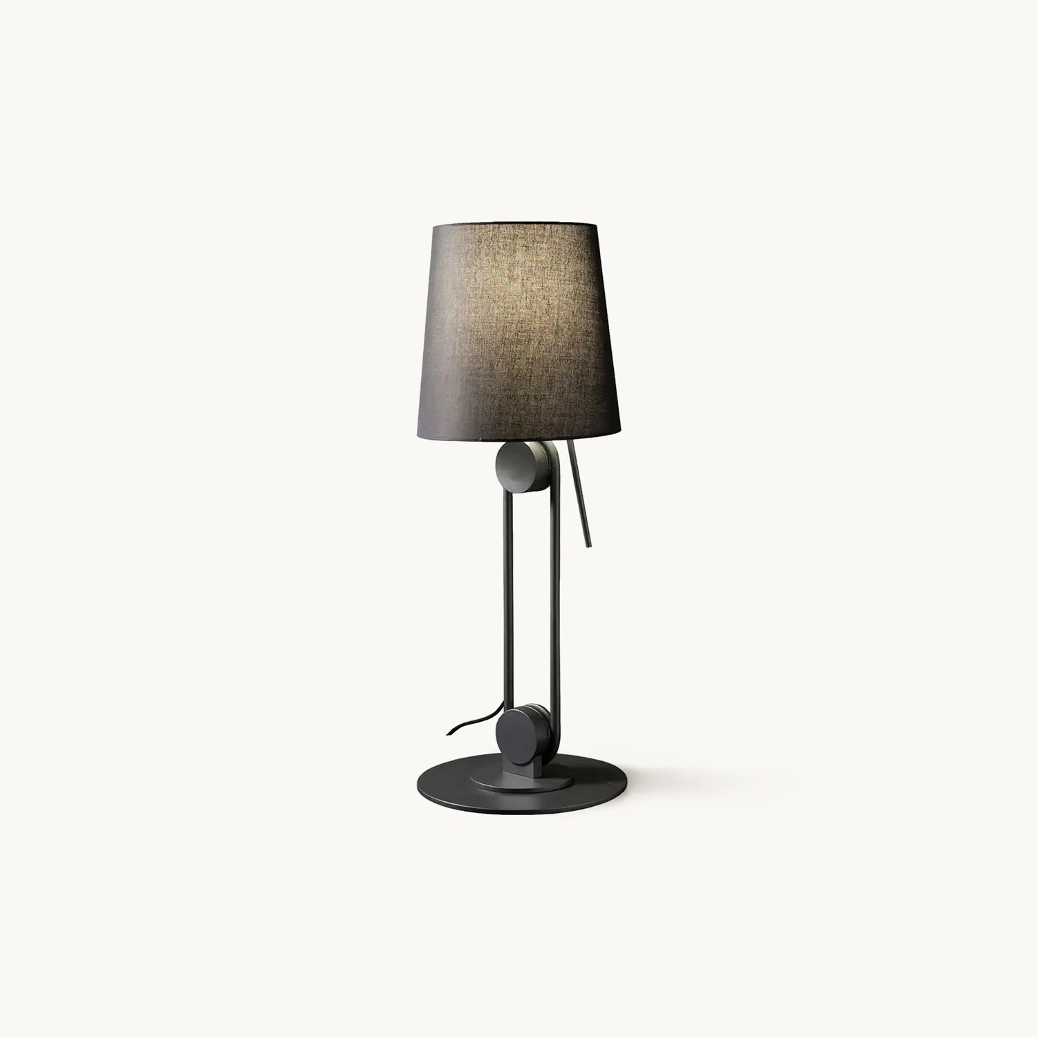 Lámpara de Mesa Elegante de Hierro con Pantalla Ajustable – Ideal para Mesitas de Noche y Ambientes Sofisticados 1