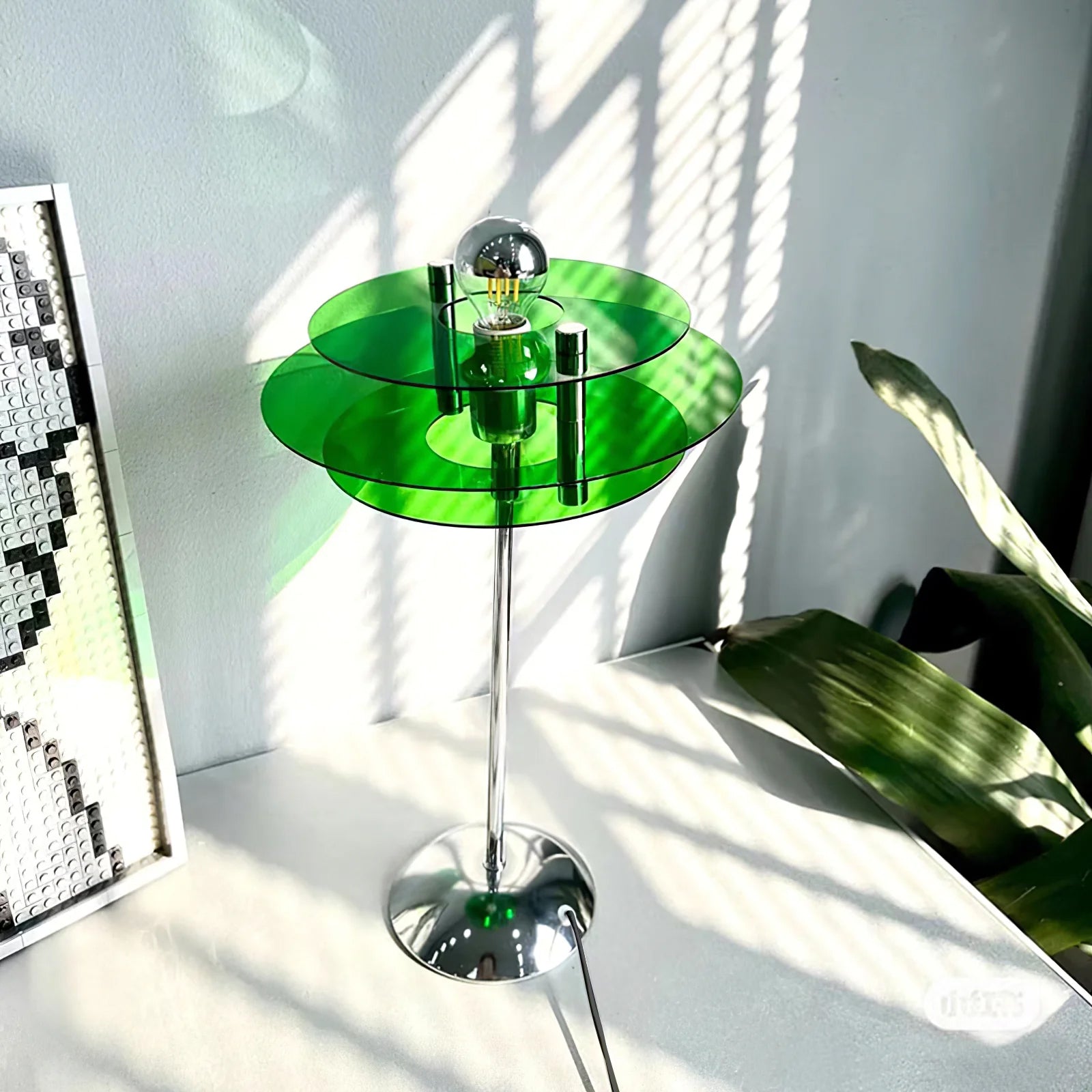 Lámpara de Mesa Geométrica LED con Diseño Elegante – 23cm de Diámetro 0