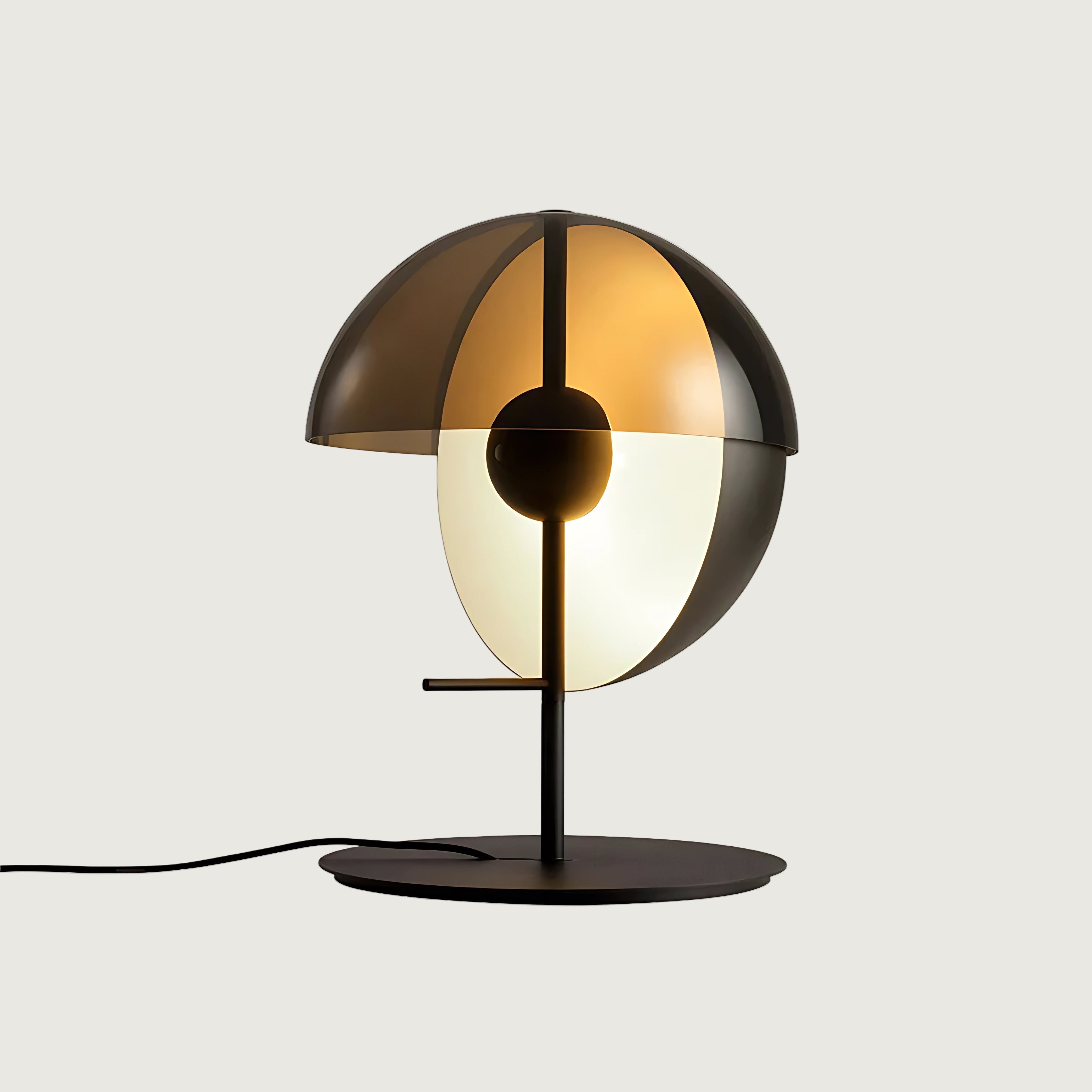 Lámpara de Mesa LED Eficiente con Diseño Contemporáneo en Hierro y Vidrio, 11.8 x 17.7 – Ideal para Oficina y Sala de Estar 0
