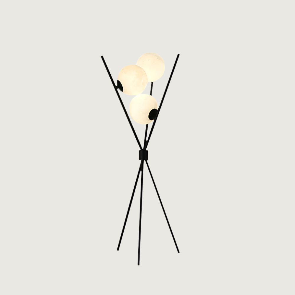 Lámpara de Mesa Lunar de Metal con Bombilla LED - Diseño Moderno para Interiores 0