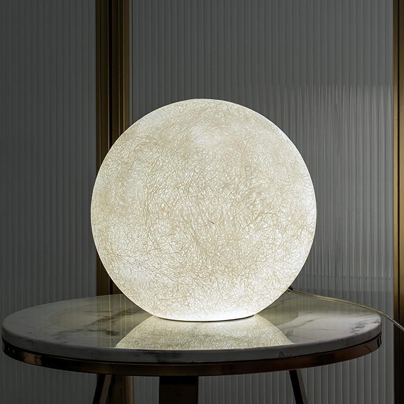 Lámpara de Mesa Lunar de Resina con Luz Suave - Tamaños de 20cm a 50cm, Ideal para Mesita de Noche y Decoración Interior 2
