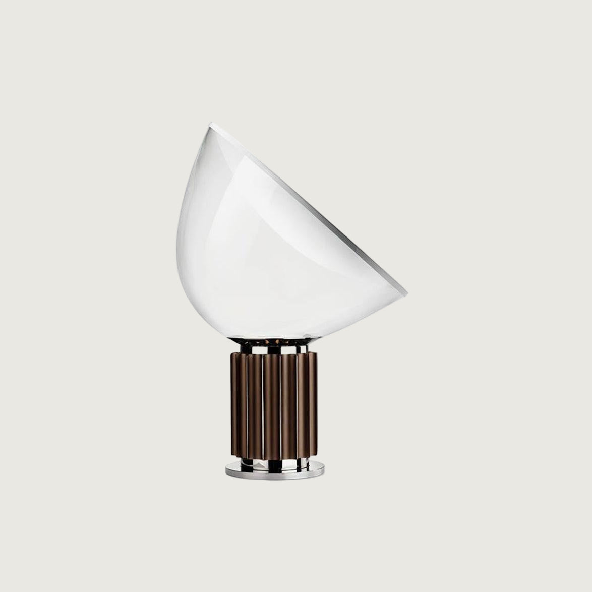 Lámpara de Mesa Moderna con Difusor de Cristal y Reflector de Aluminio – Ideal para Escritorio y Mesita de Noche 1