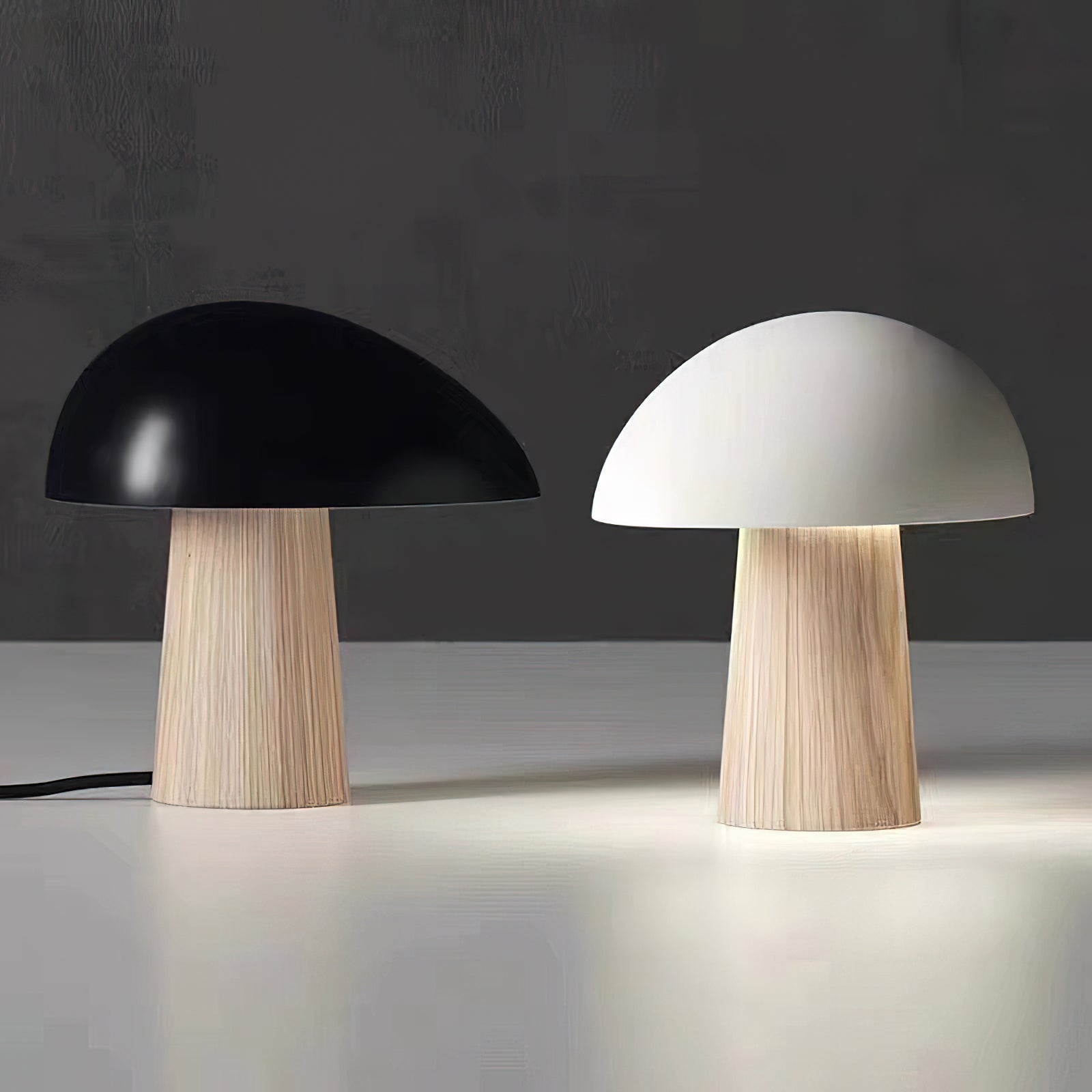 Lámpara de Mesa Moderna con Diseño de Madera y Luz LED Regulable – 28cm 3