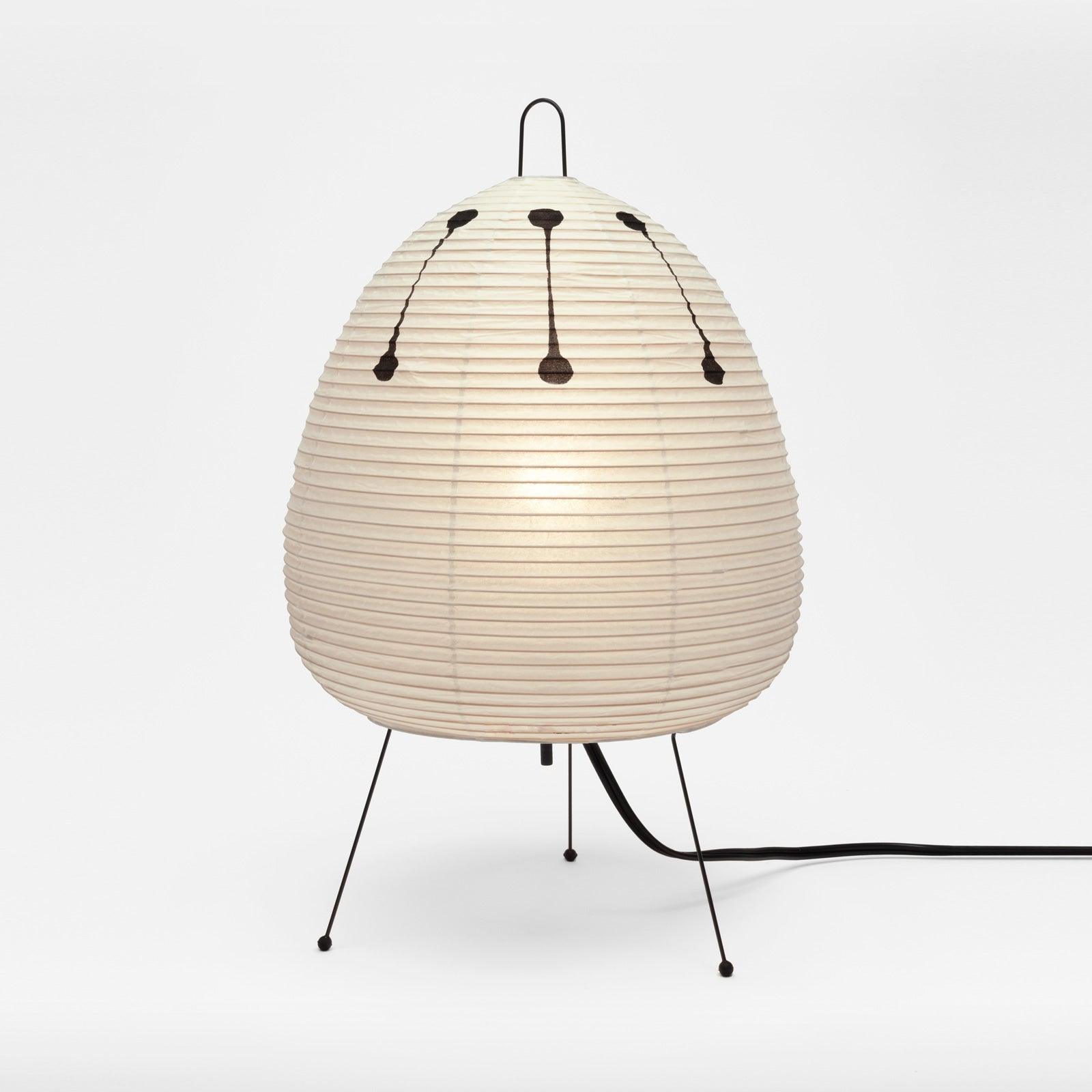 Lámpara de Mesa Moderna con Papel Washi y Estructura de Metal – Lámpara Sobremesa Ideal para Interiores, 26 cm Diámetro 0