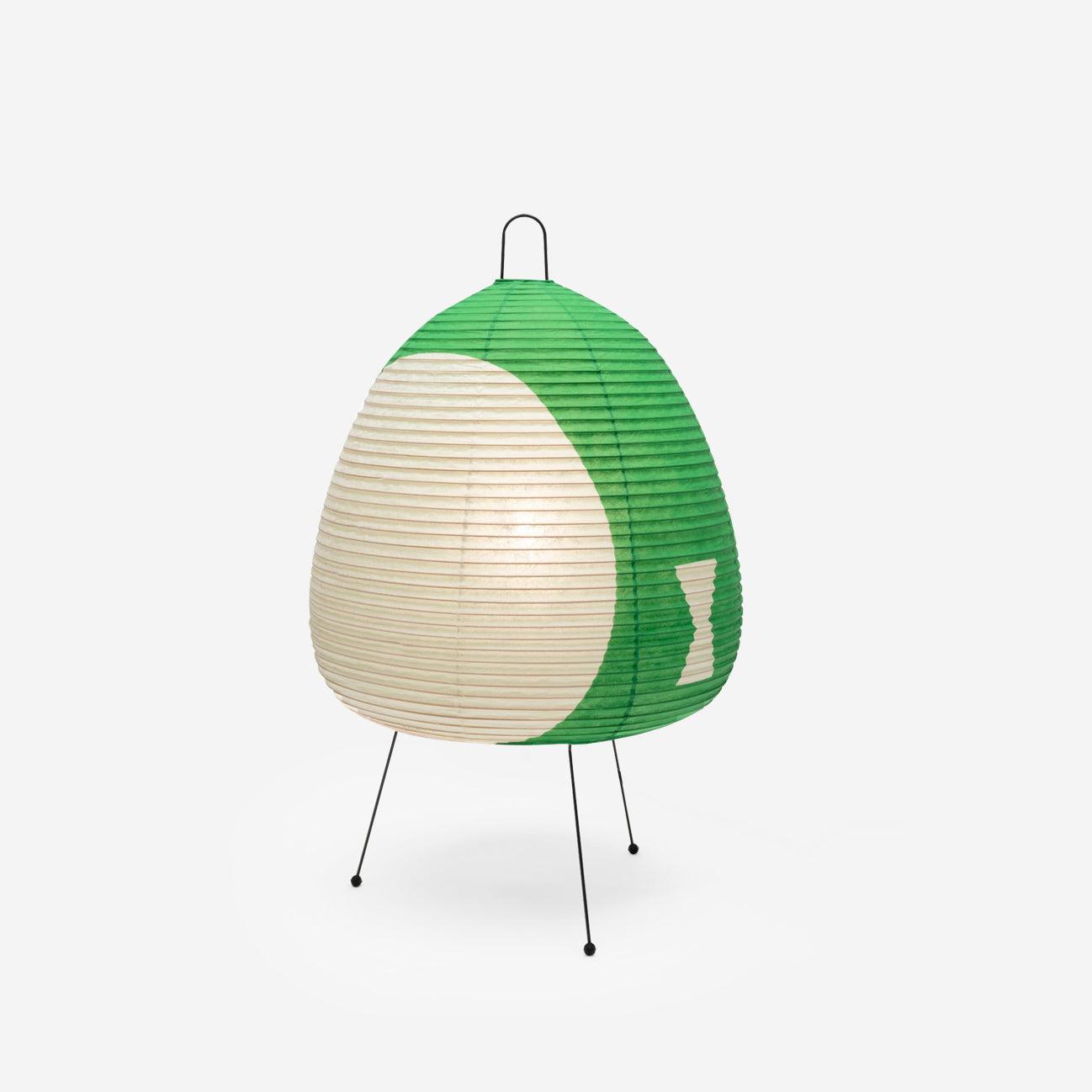 Lámpara de Mesa Moderna con Papel Washi y Estructura de Metal – Lámpara Sobremesa Ideal para Interiores, 26 cm Diámetro 1