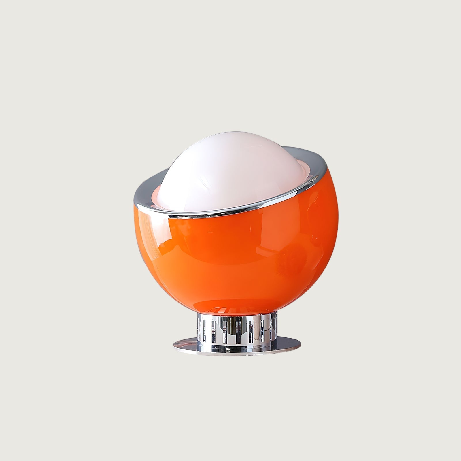 Lámpara de Mesa Planetaria de Acero Inoxidable y Vidrio – Diseño Esférico Colorido 0