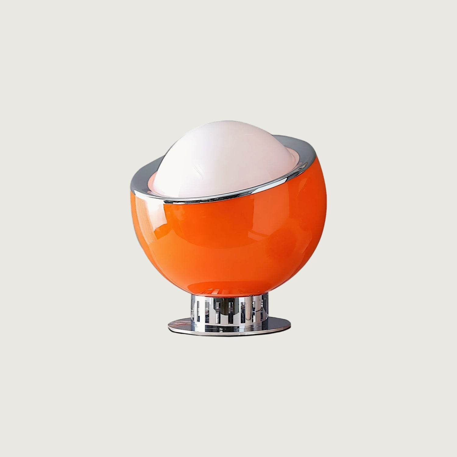 Lámpara de Mesa Planetaria de Acero Inoxidable y Vidrio – Diseño Esférico Colorido 1