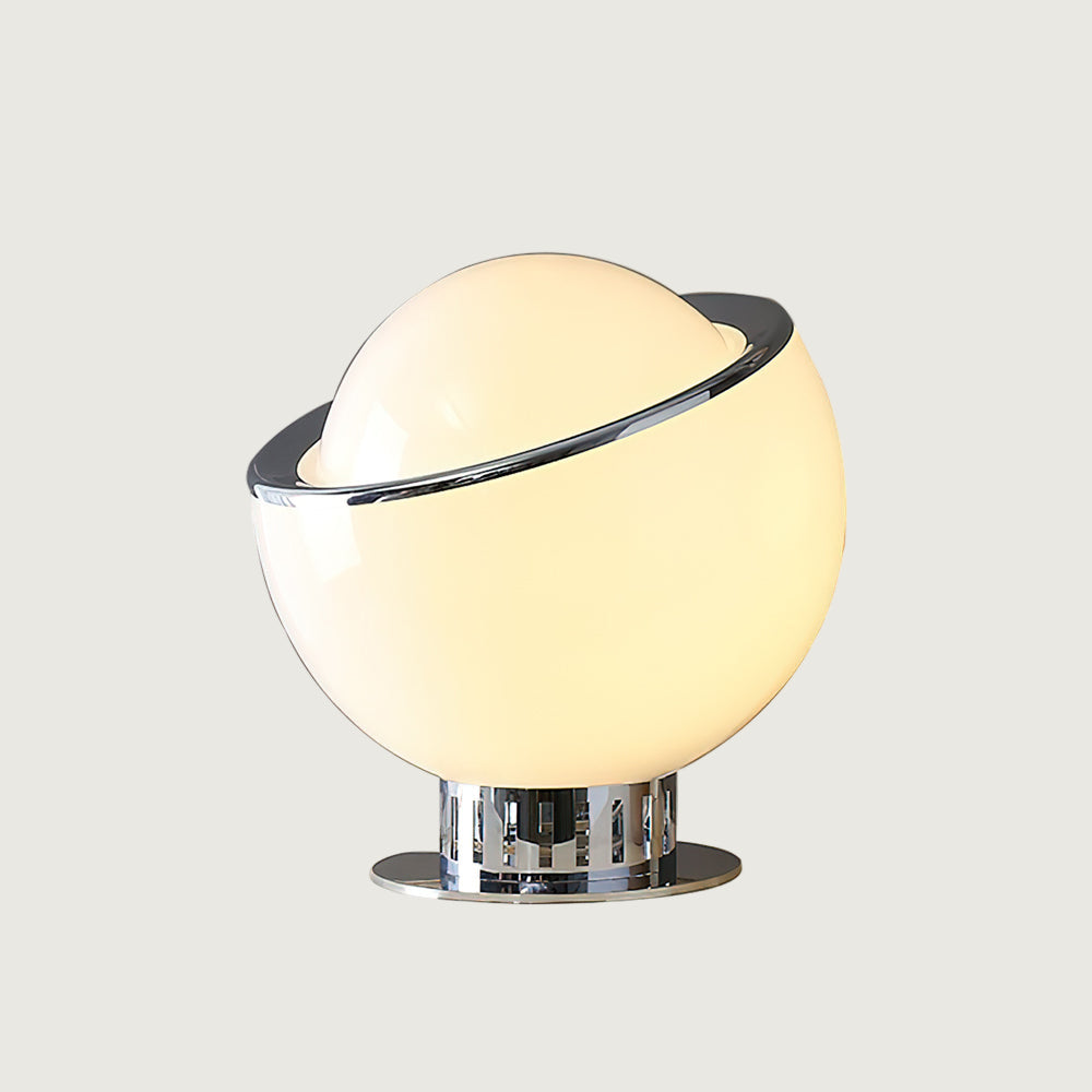 Lámpara de Mesa Planetaria de Acero Inoxidable y Vidrio – Diseño Esférico Colorido 11