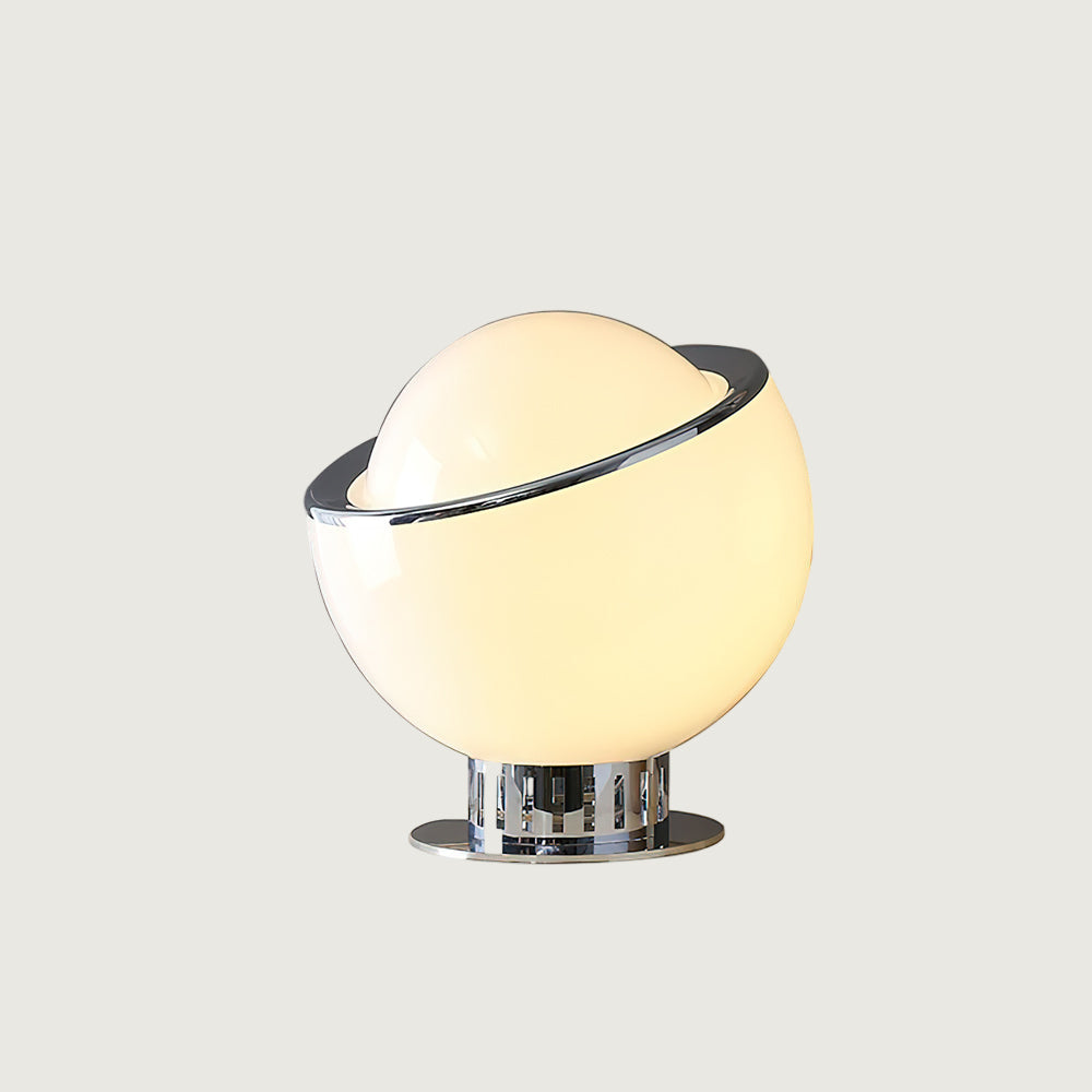 Lámpara de Mesa Planetaria de Acero Inoxidable y Vidrio – Diseño Esférico Colorido 12