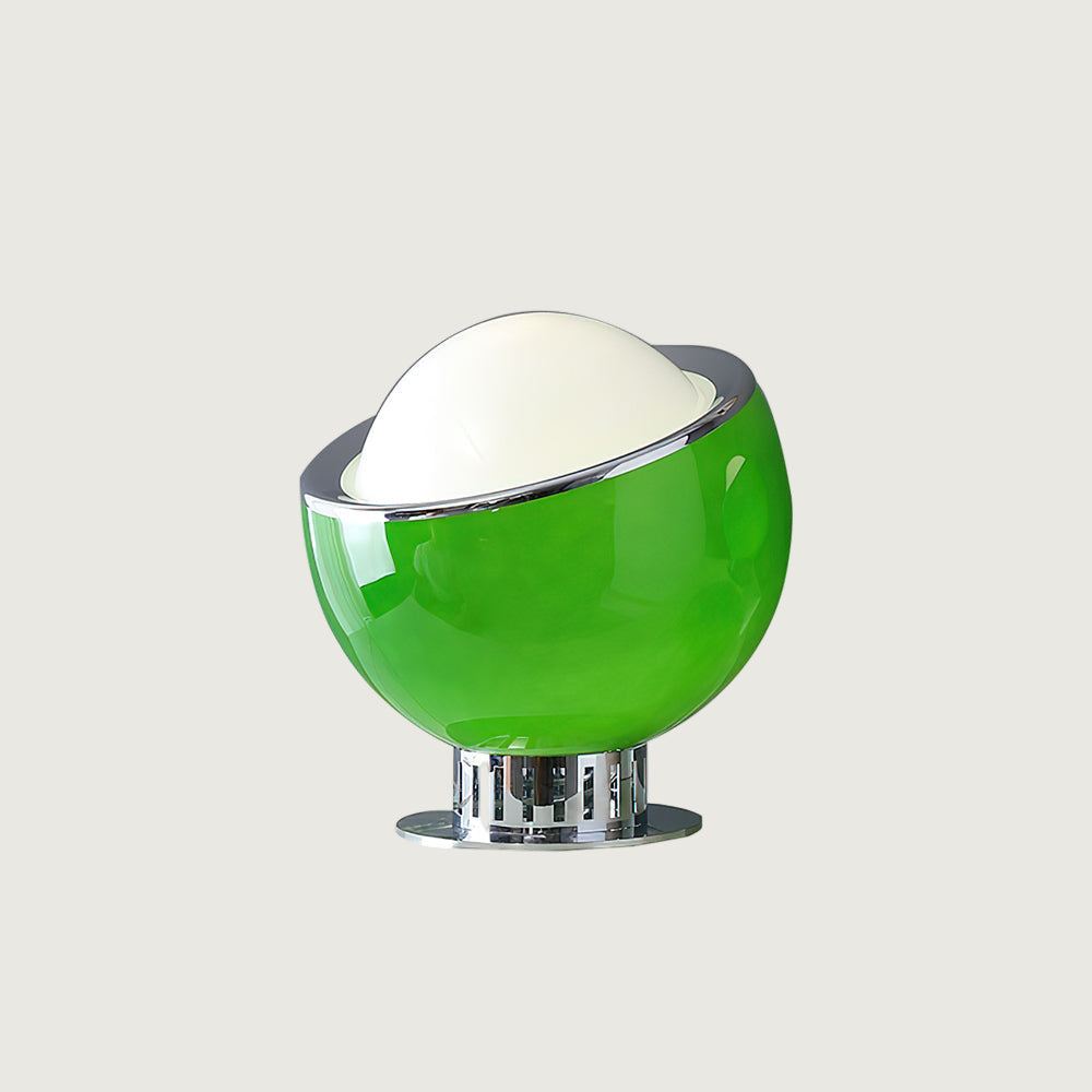 Lámpara de Mesa Planetaria de Acero Inoxidable y Vidrio – Diseño Esférico Colorido 13