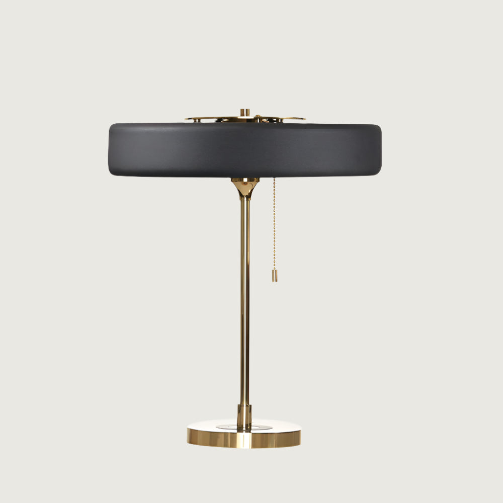 Lámpara de Mesa Revolve con Difusor Acrílico y Base de Metal – Estilo Contemporáneo 0