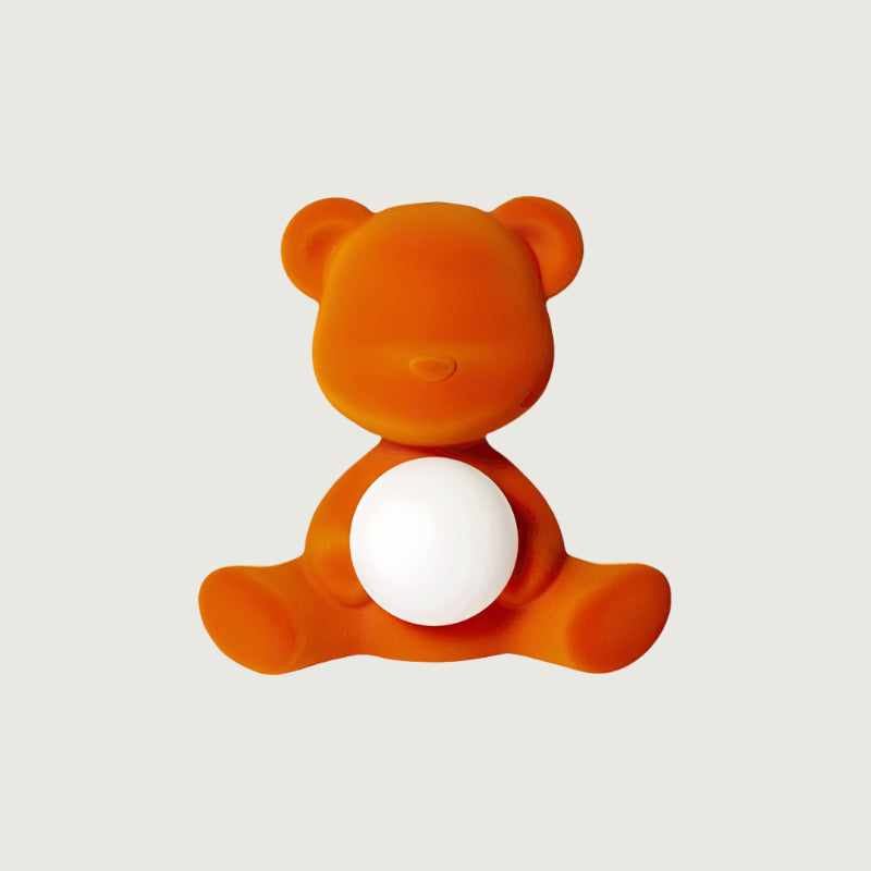 Lámpara de Mesa Teddy con Esfera Luminosa – Diseño Tierno y Superficie de Terciopelo 0