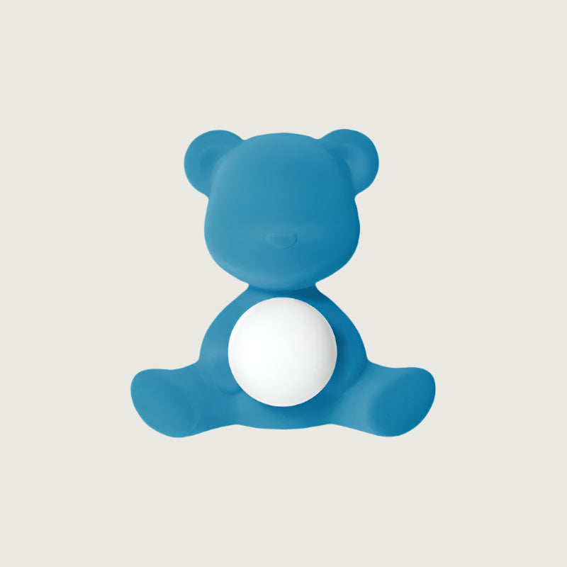Lámpara de Mesa Teddy con Esfera Luminosa – Diseño Tierno y Superficie de Terciopelo 12