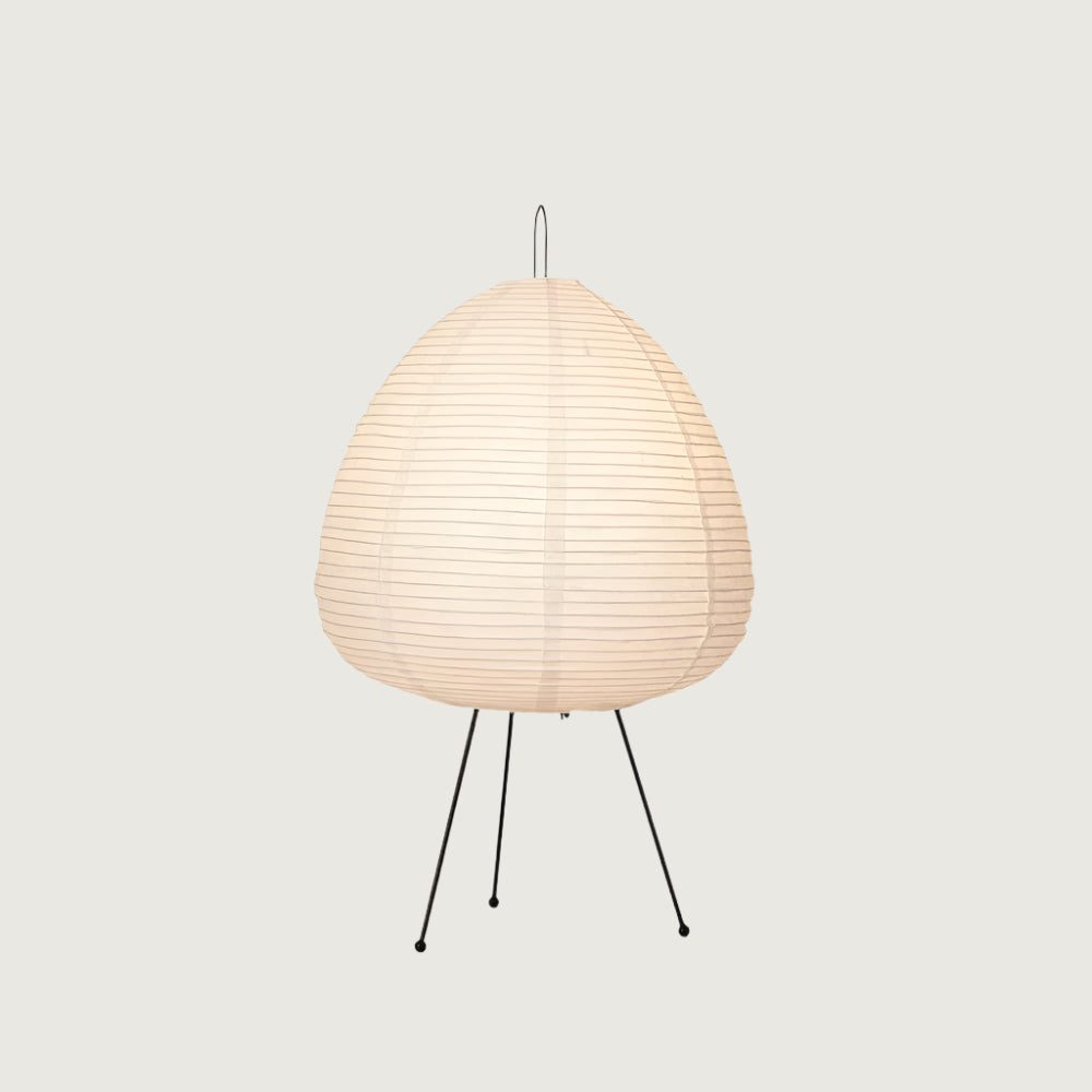 Lámpara de Mesa Washi de Papel de Morera y Metal – Diseño Japonés, Luz Suave y Acogedora 1