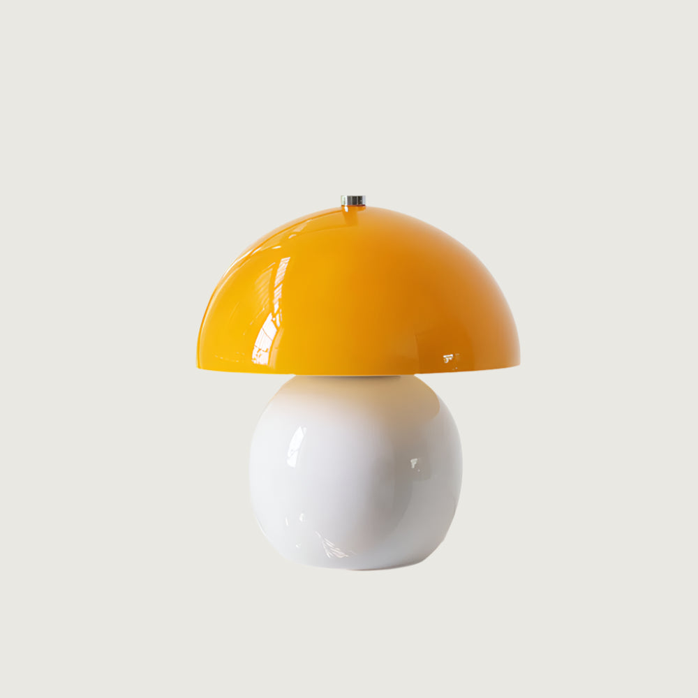 Lámpara de Mesa de Cerámica en Forma de Hongo con Batería Integrada - Luz LED 1