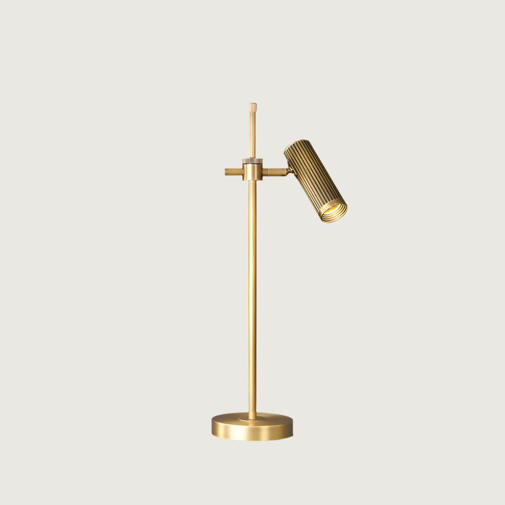 Lámpara de Mesa de Cobre Elegante con Base de Cobre y Diseño Minimalista 1