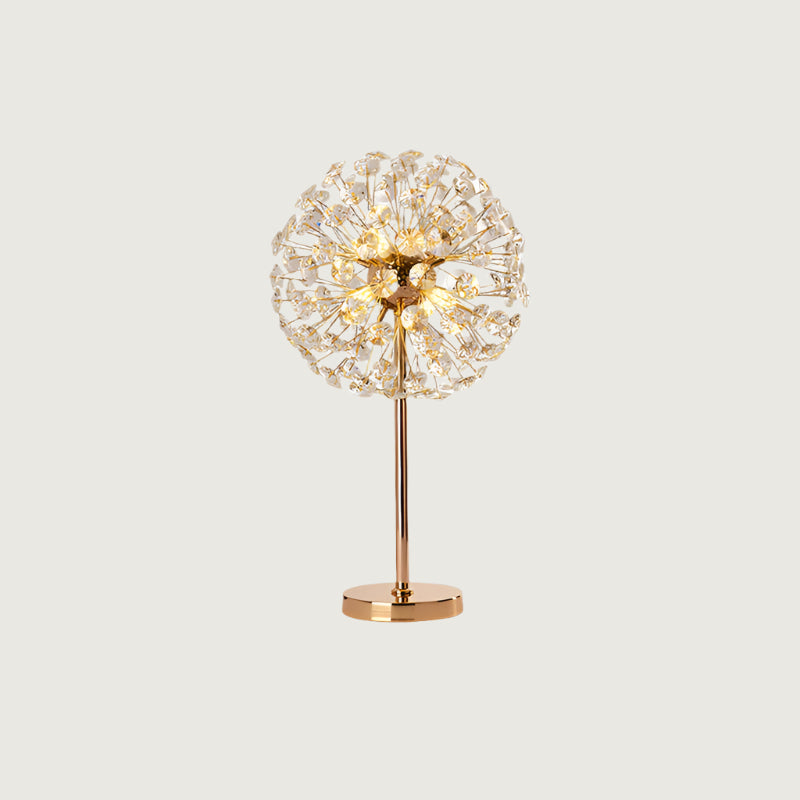 Lámpara de Mesa de Cristal en Forma de Diente de León – Diseño Elegante para Interior 0