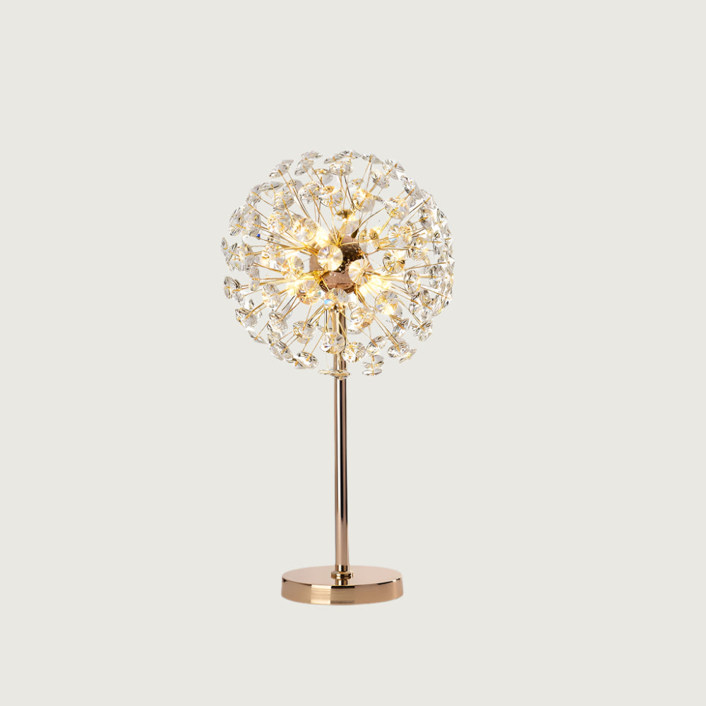 Lámpara de Mesa de Cristal en Forma de Diente de León – Diseño Elegante para Interior 1