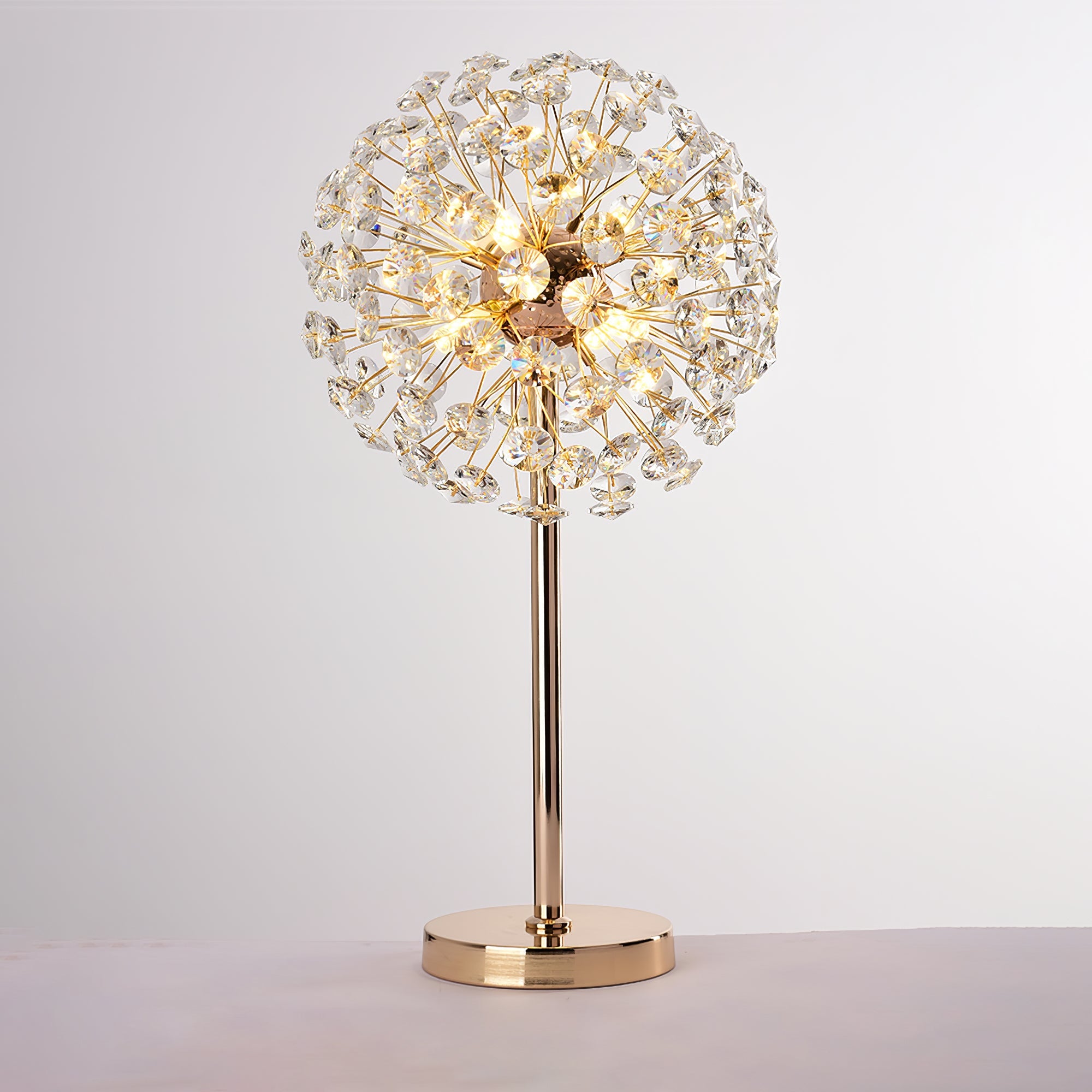 Lámpara de Mesa de Cristal en Forma de Diente de León – Diseño Elegante para Interior 2