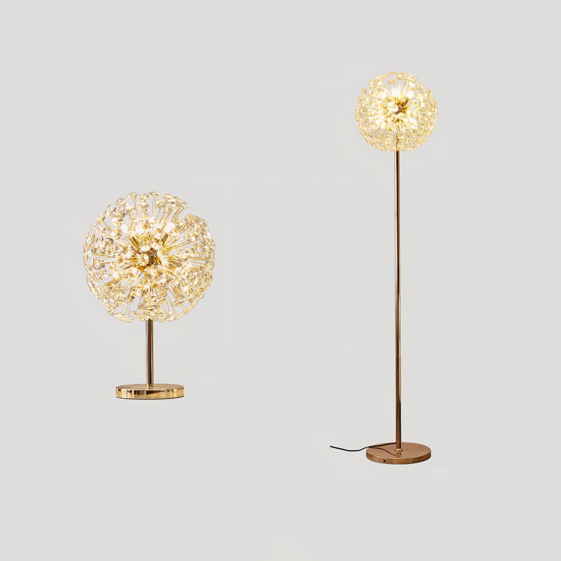 Lámpara de Mesa de Cristal en Forma de Diente de León – Diseño Elegante para Interior 5