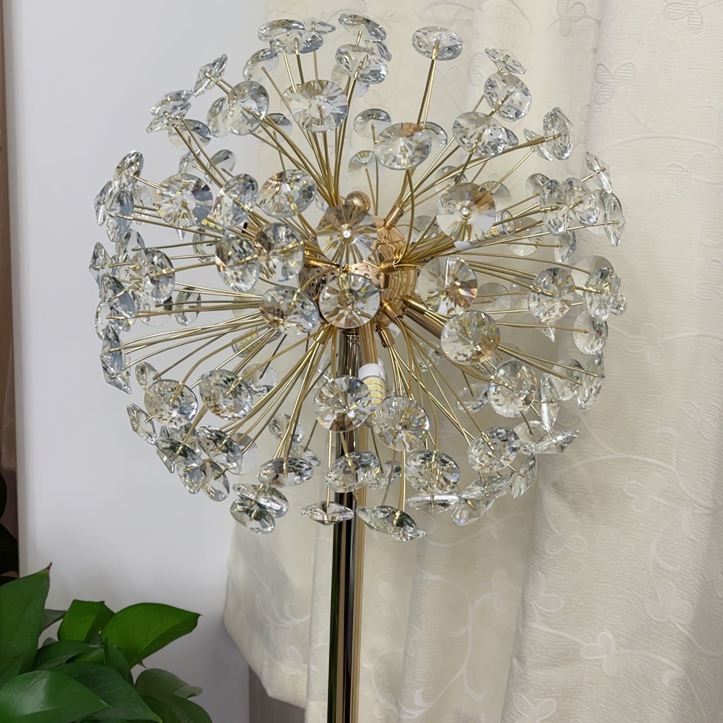 Lámpara de Mesa de Cristal en Forma de Diente de León – Diseño Elegante para Interior 7